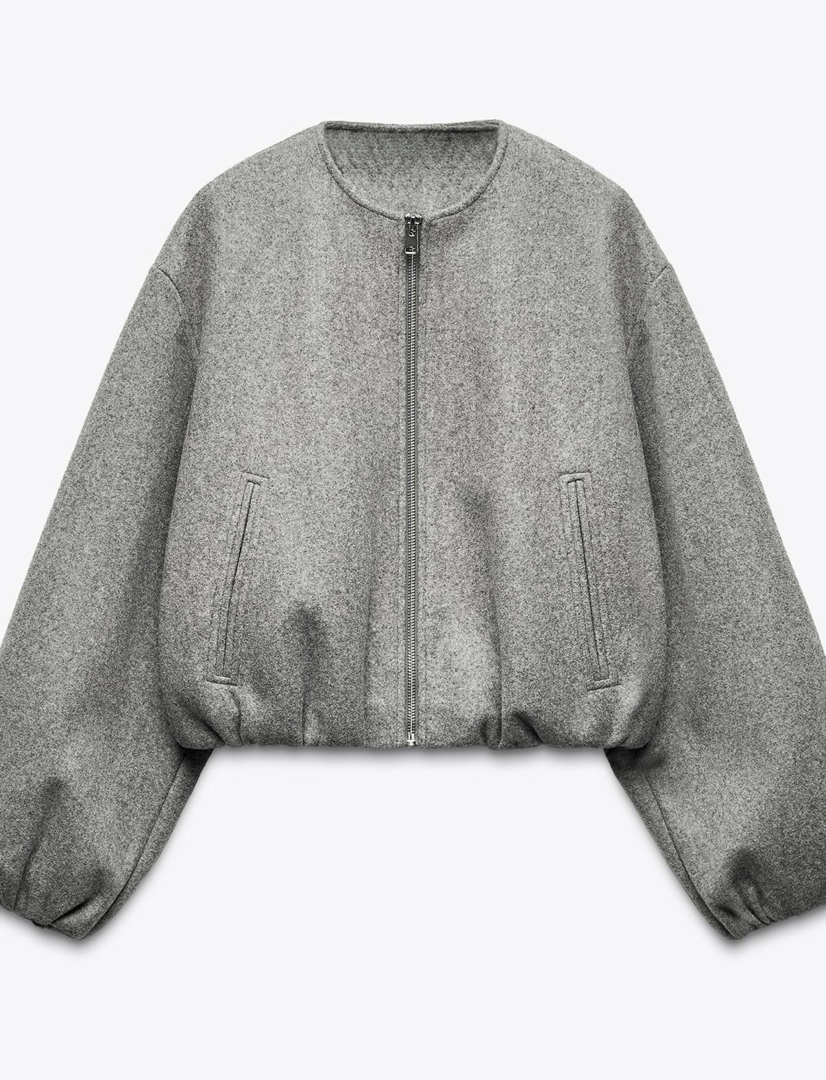 Jacket with hidden elastic band