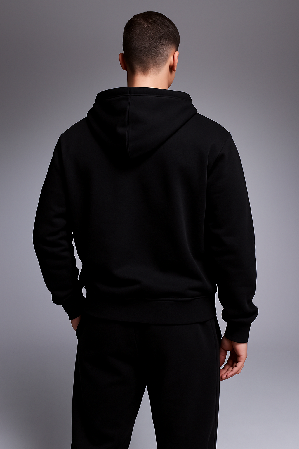 Two way zip oversized hoodie (french terry fabric)