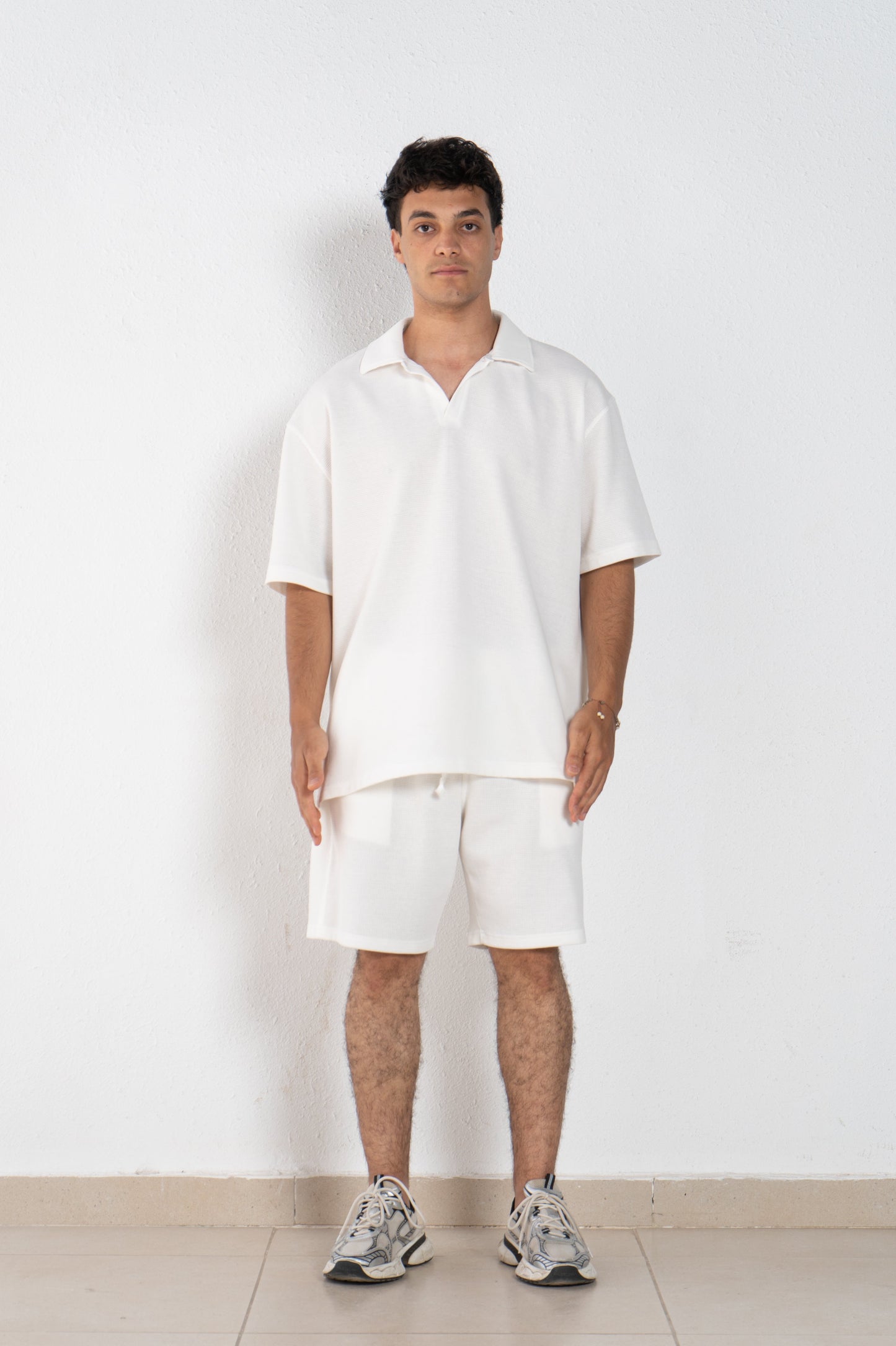 Cotton oversized polo t shirt