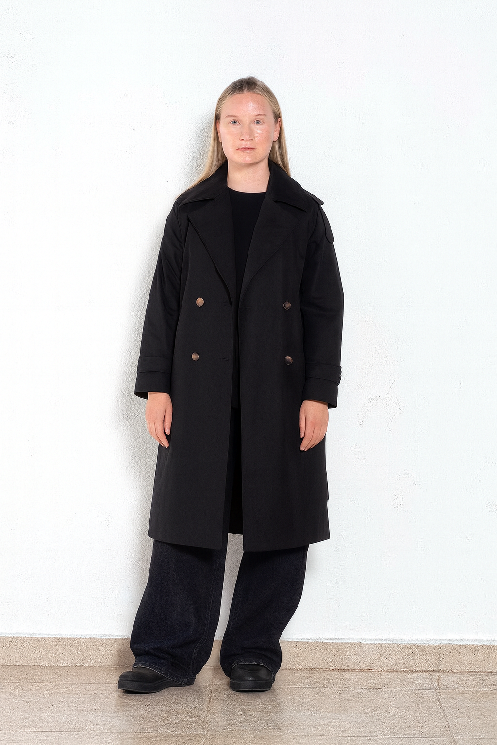 Light weight gabardine trench coat