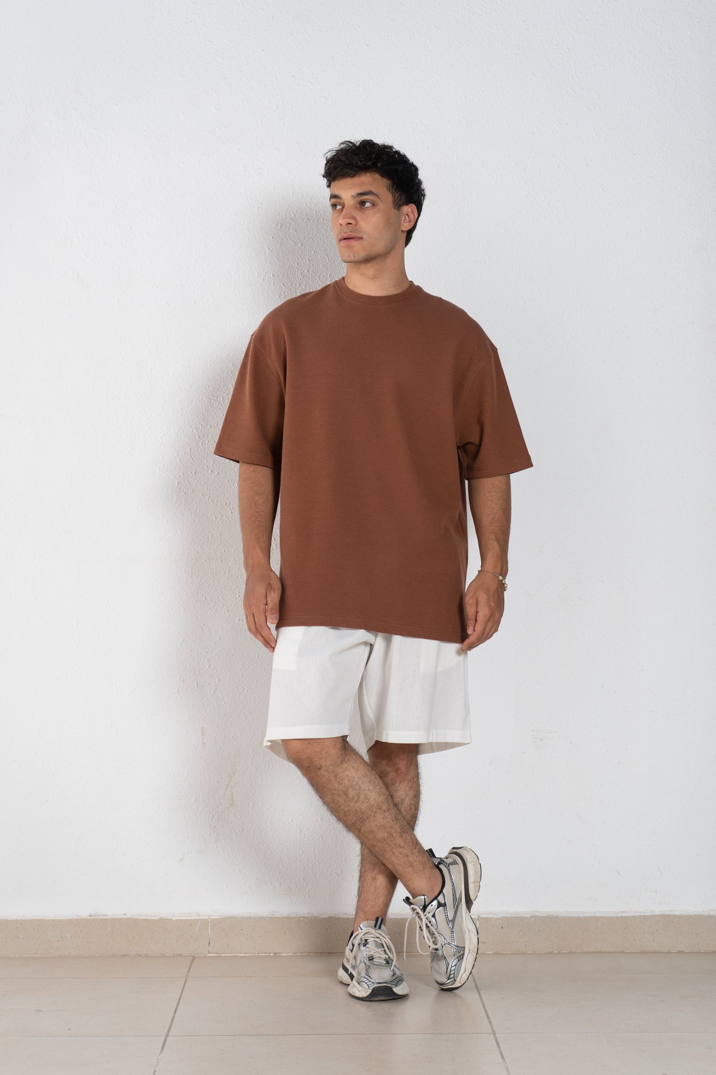 Round cotton T shirt