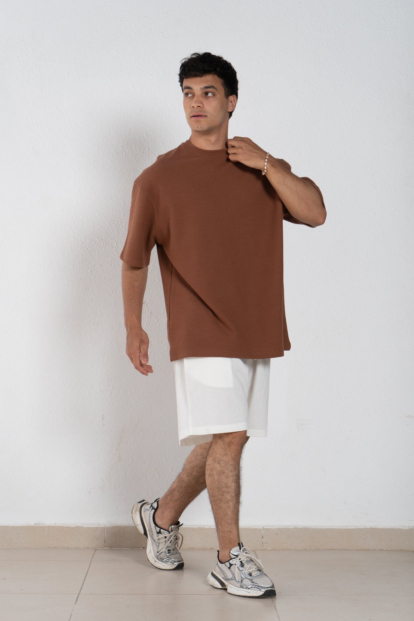 Round cotton T shirt