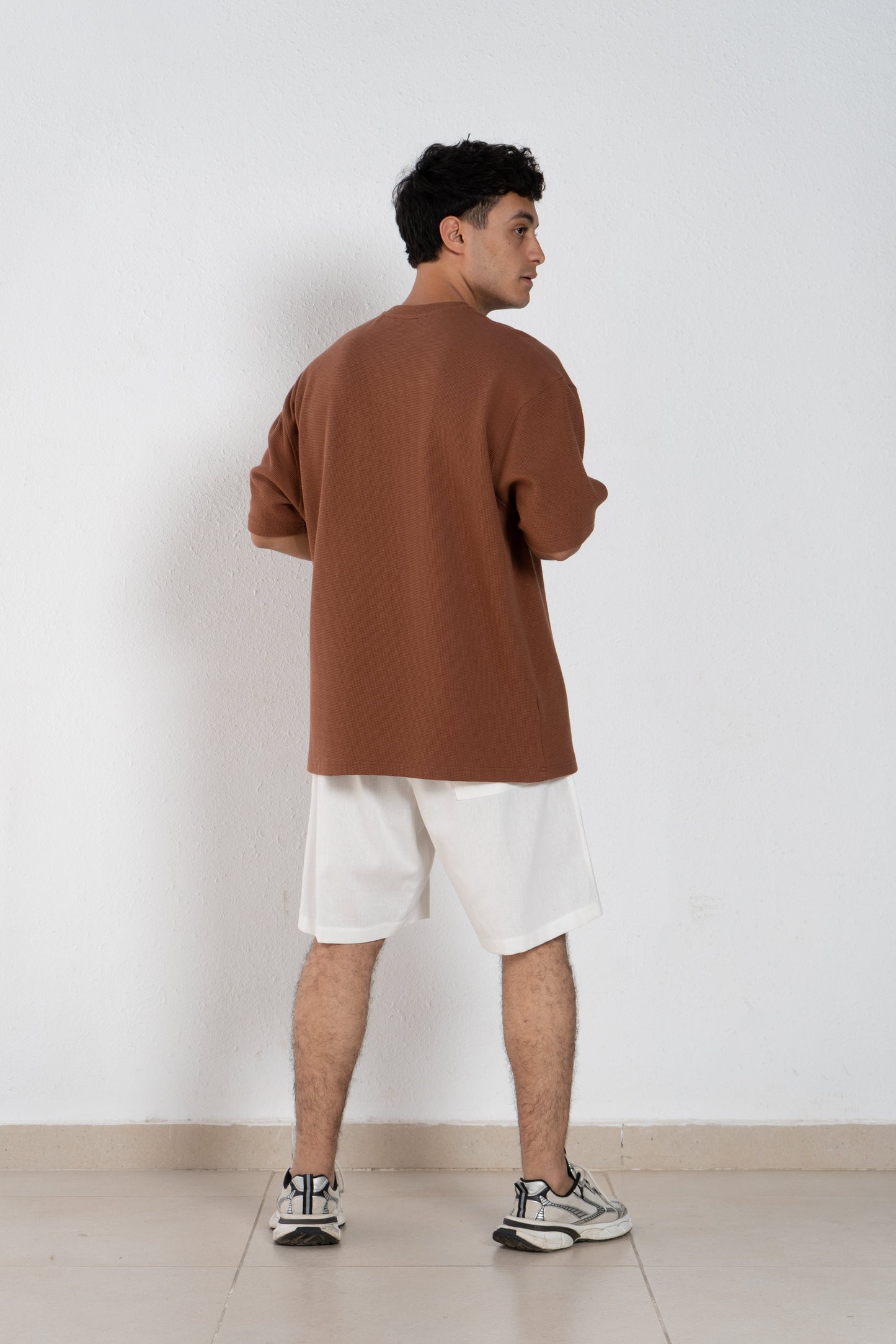 Round cotton T shirt