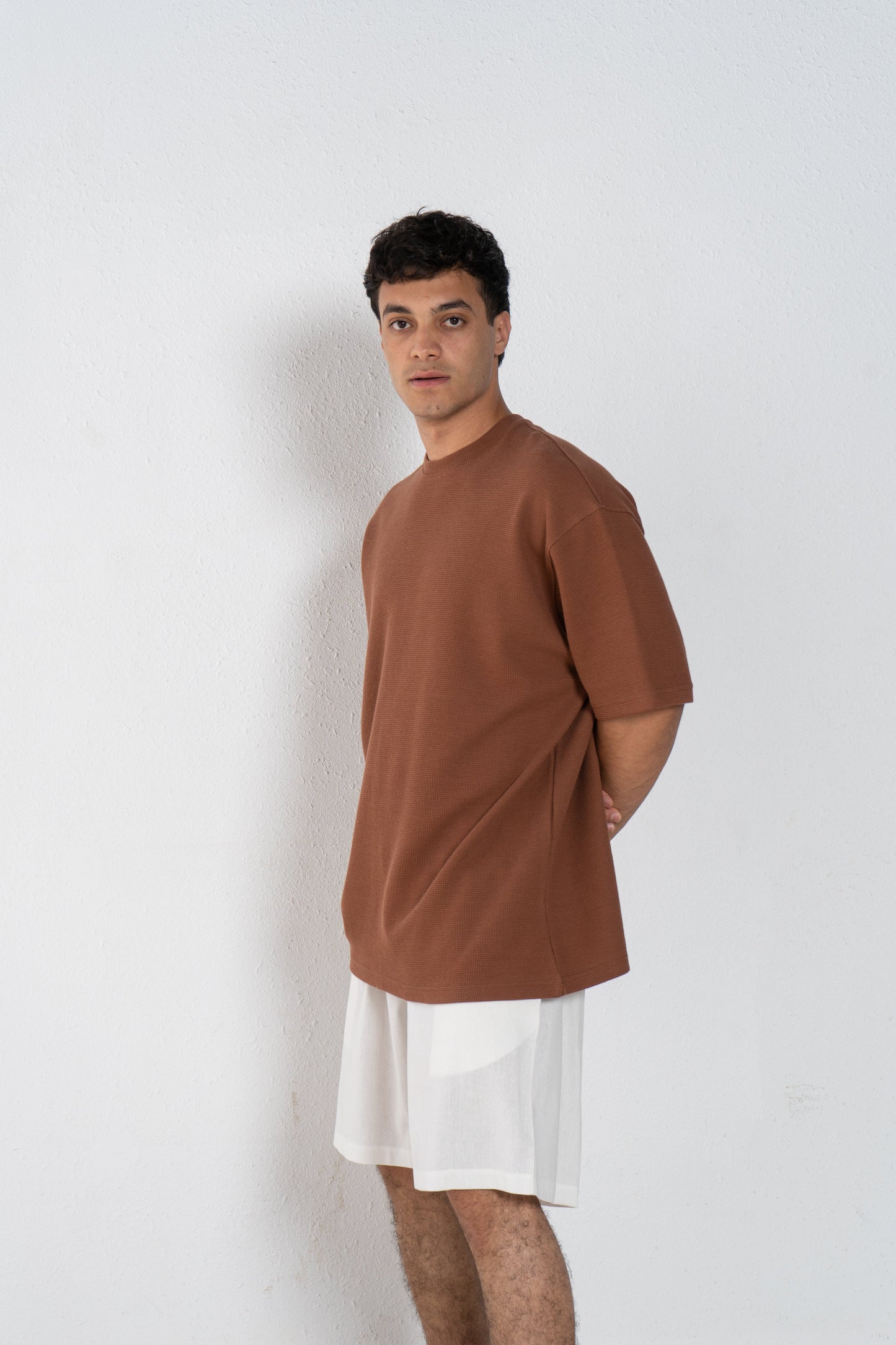 Round cotton T shirt