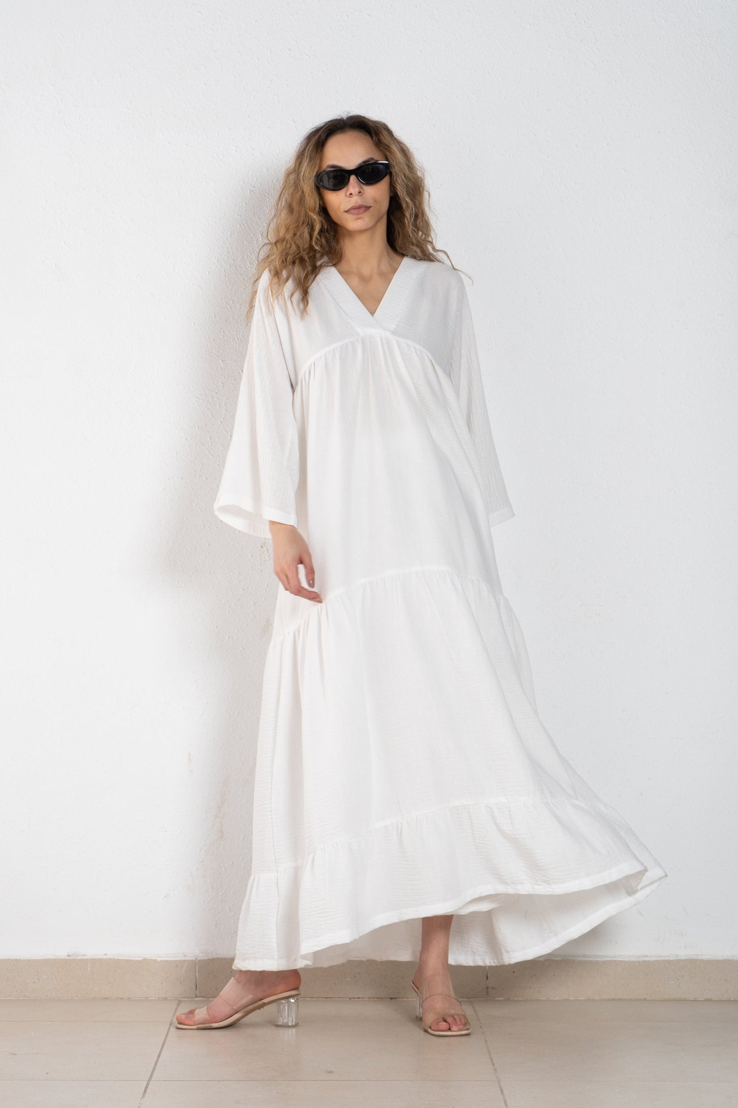 Linen maxi dress