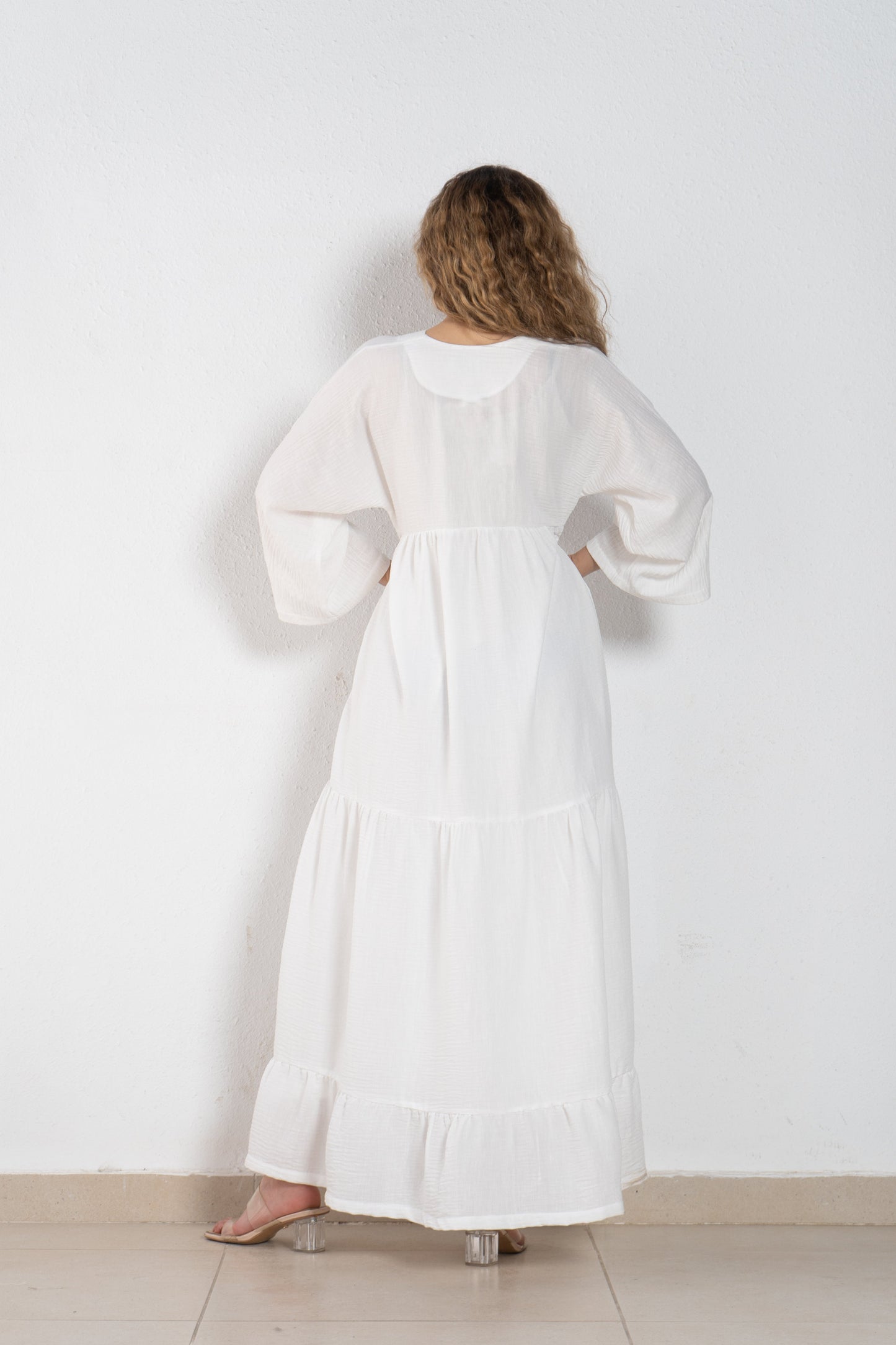 Linen maxi dress