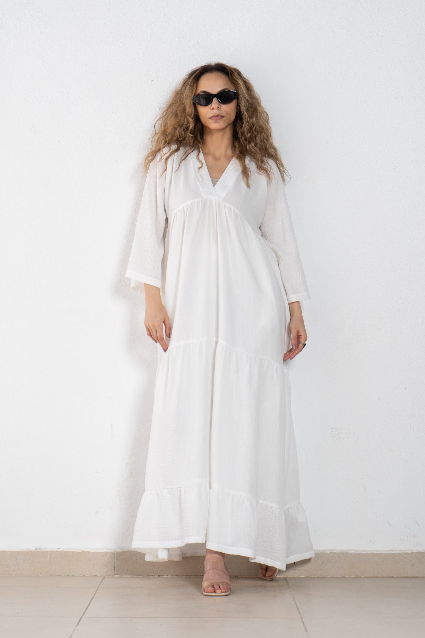 Linen maxi dress