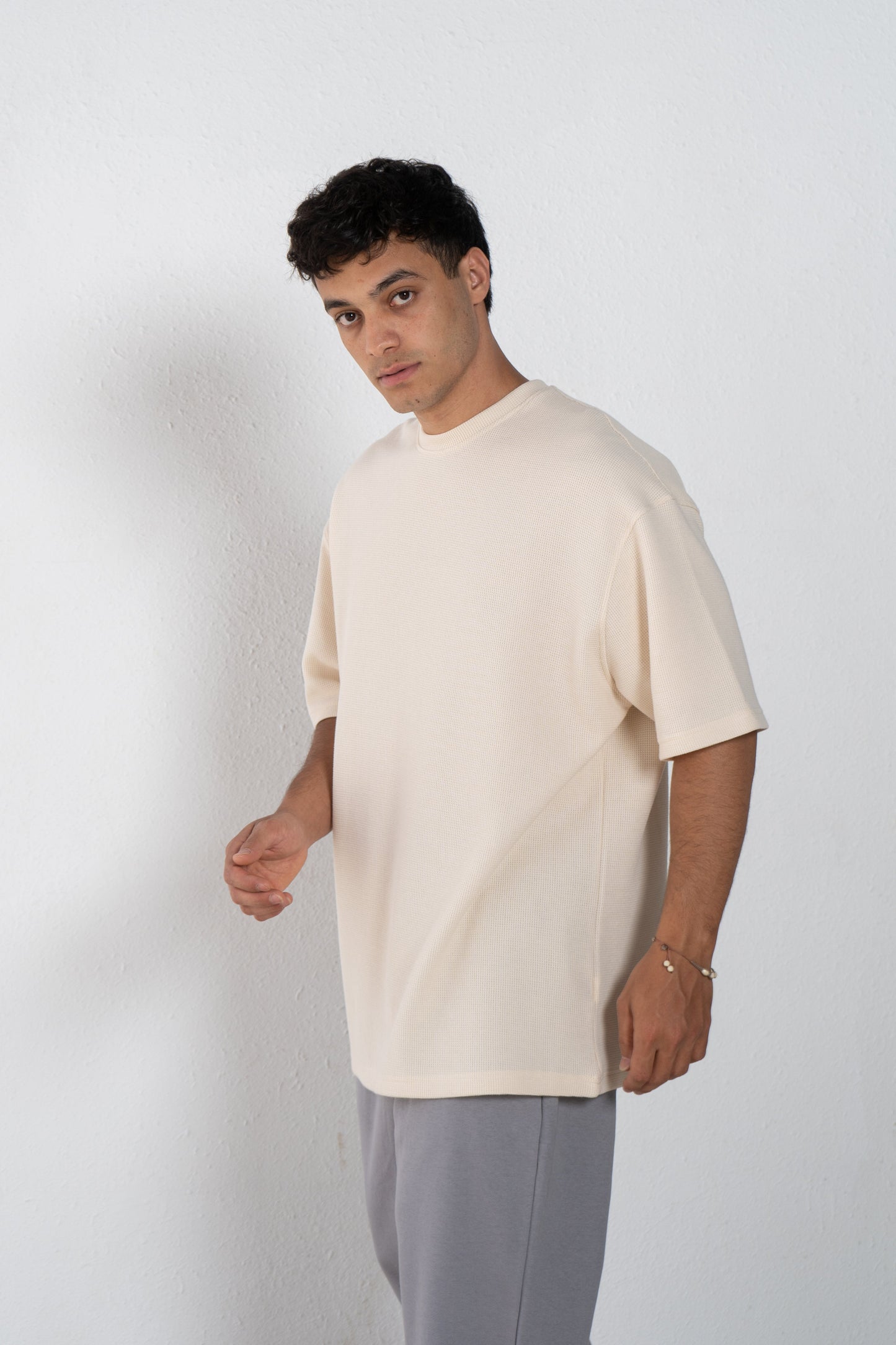 Round cotton T shirt