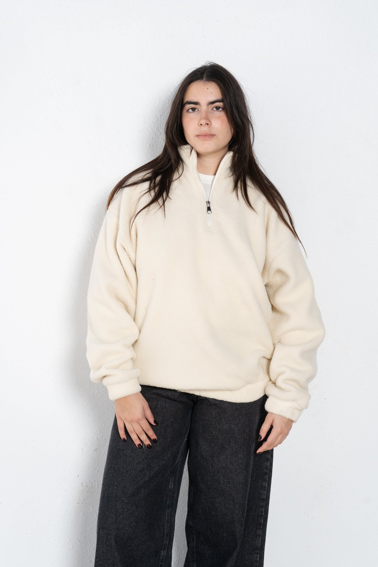 Fur quarter zip