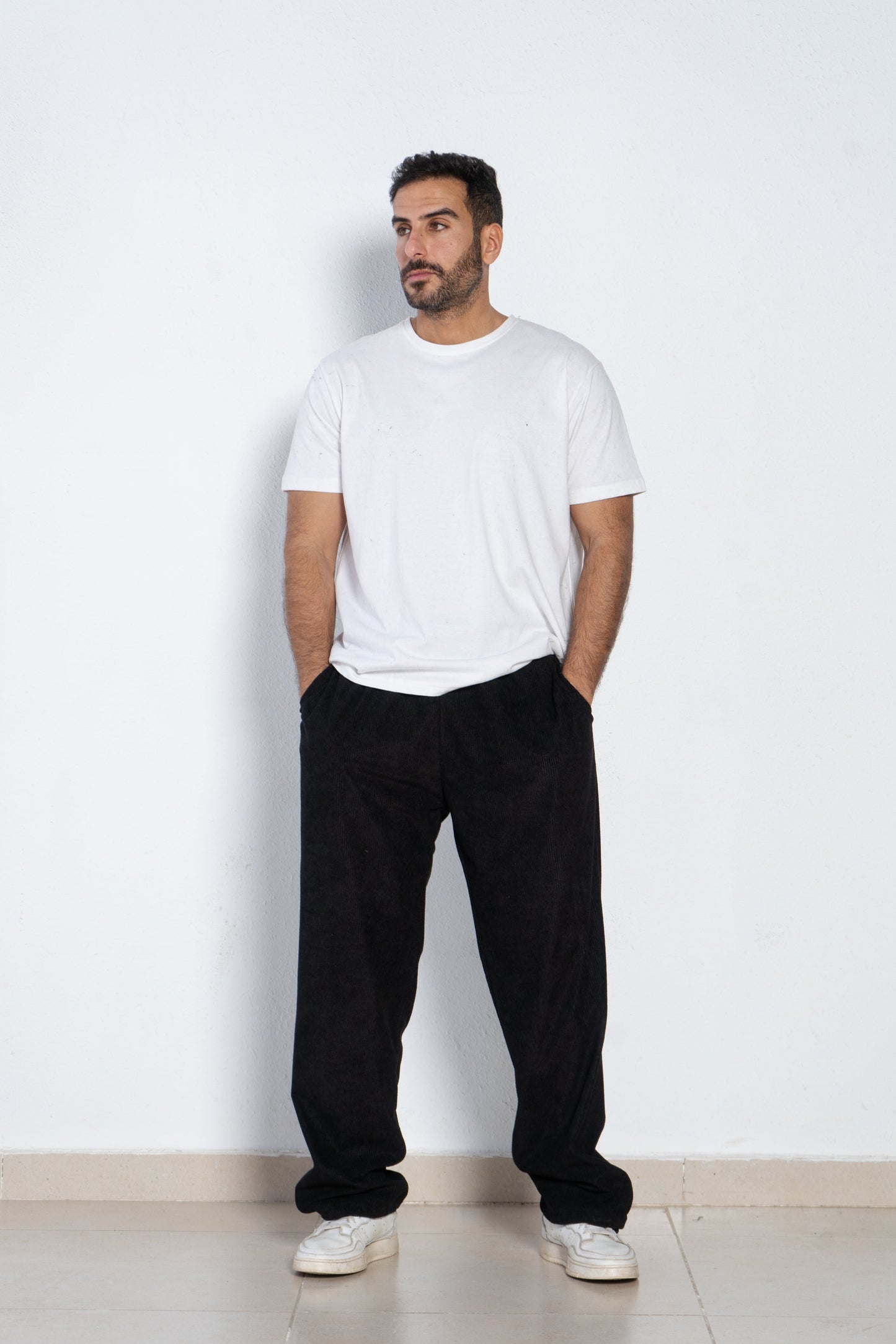 Corduroy wide leg pants