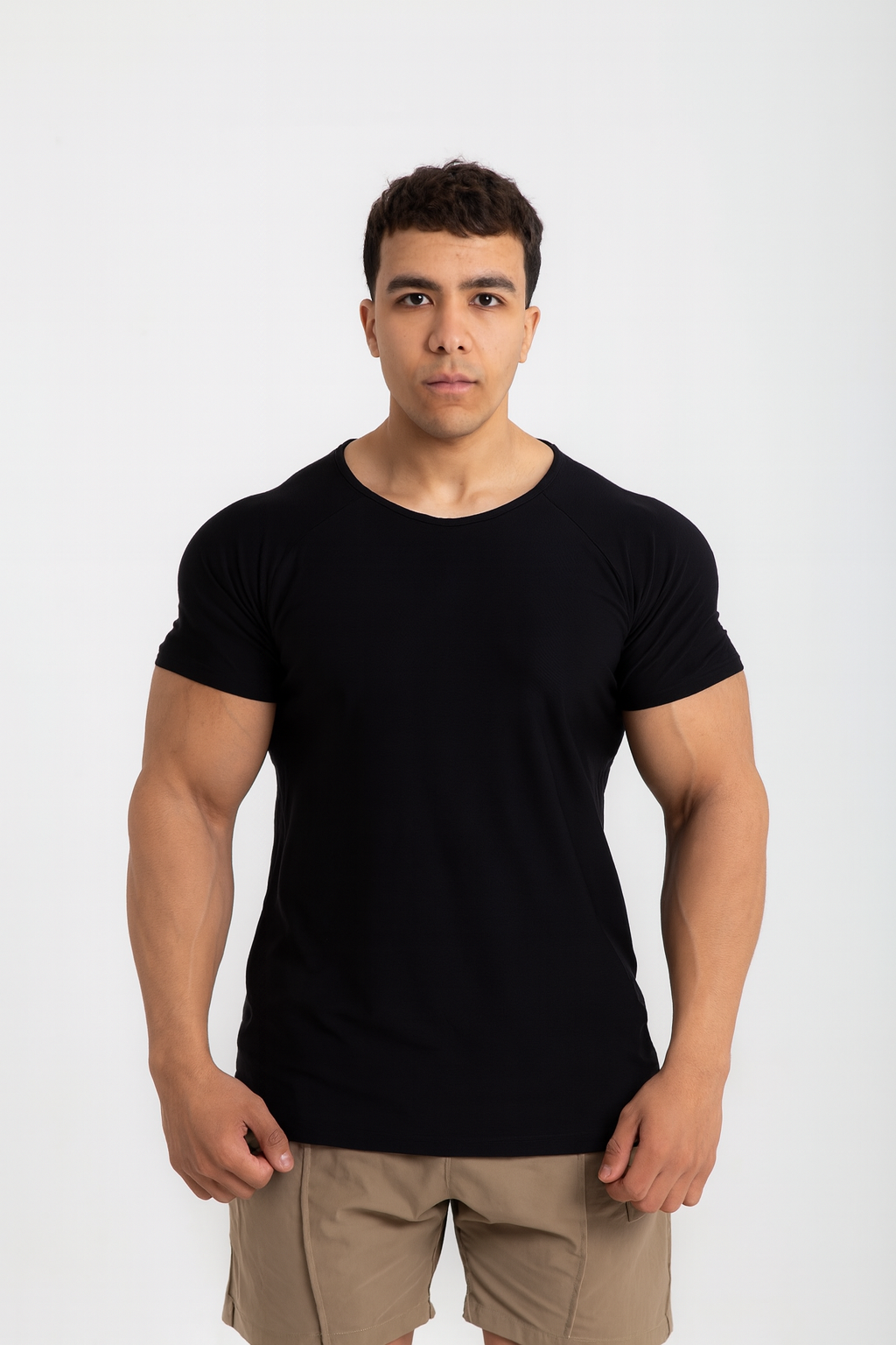Sports T shirt with shoulder cut