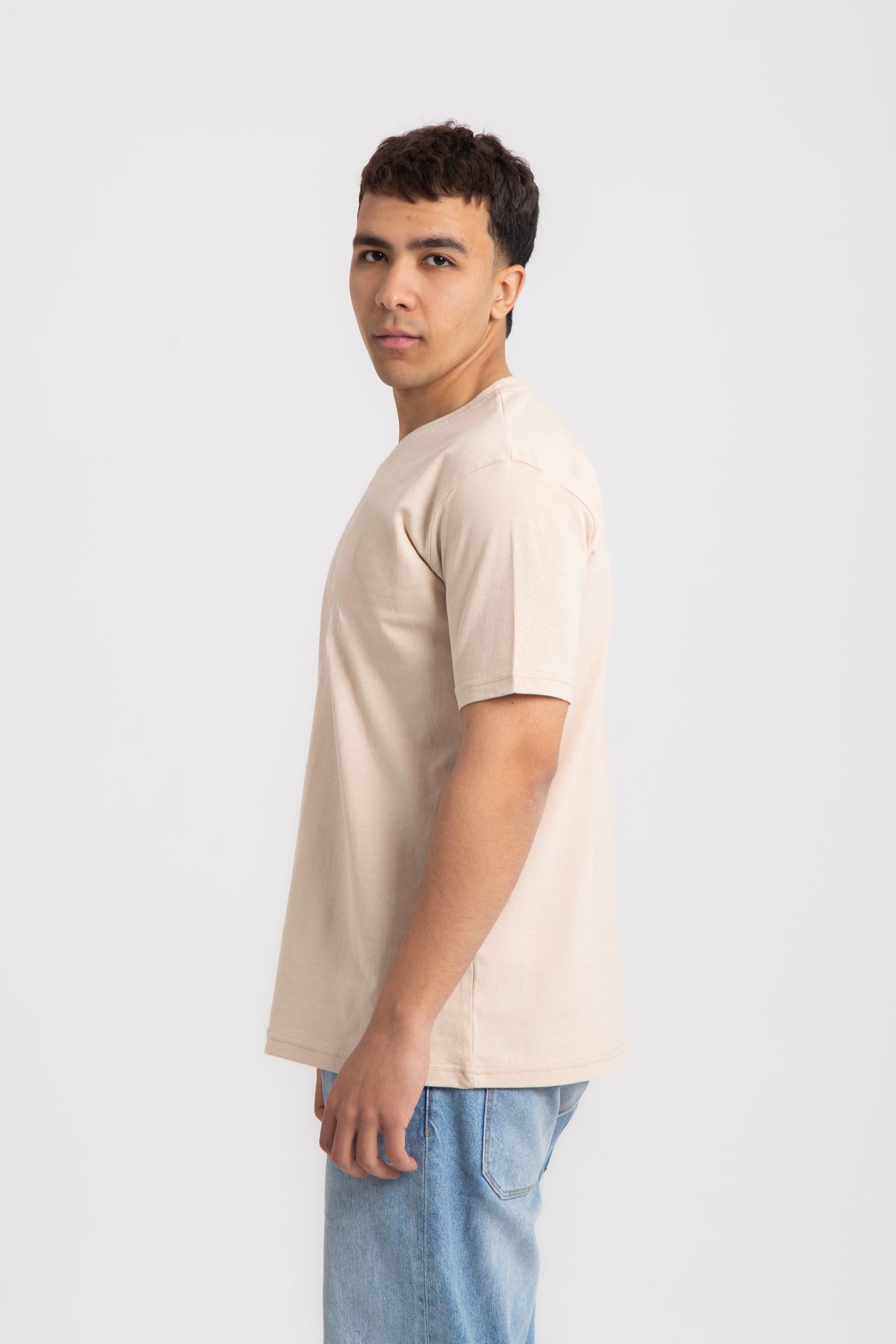 Basic cotton V neck T- shirt