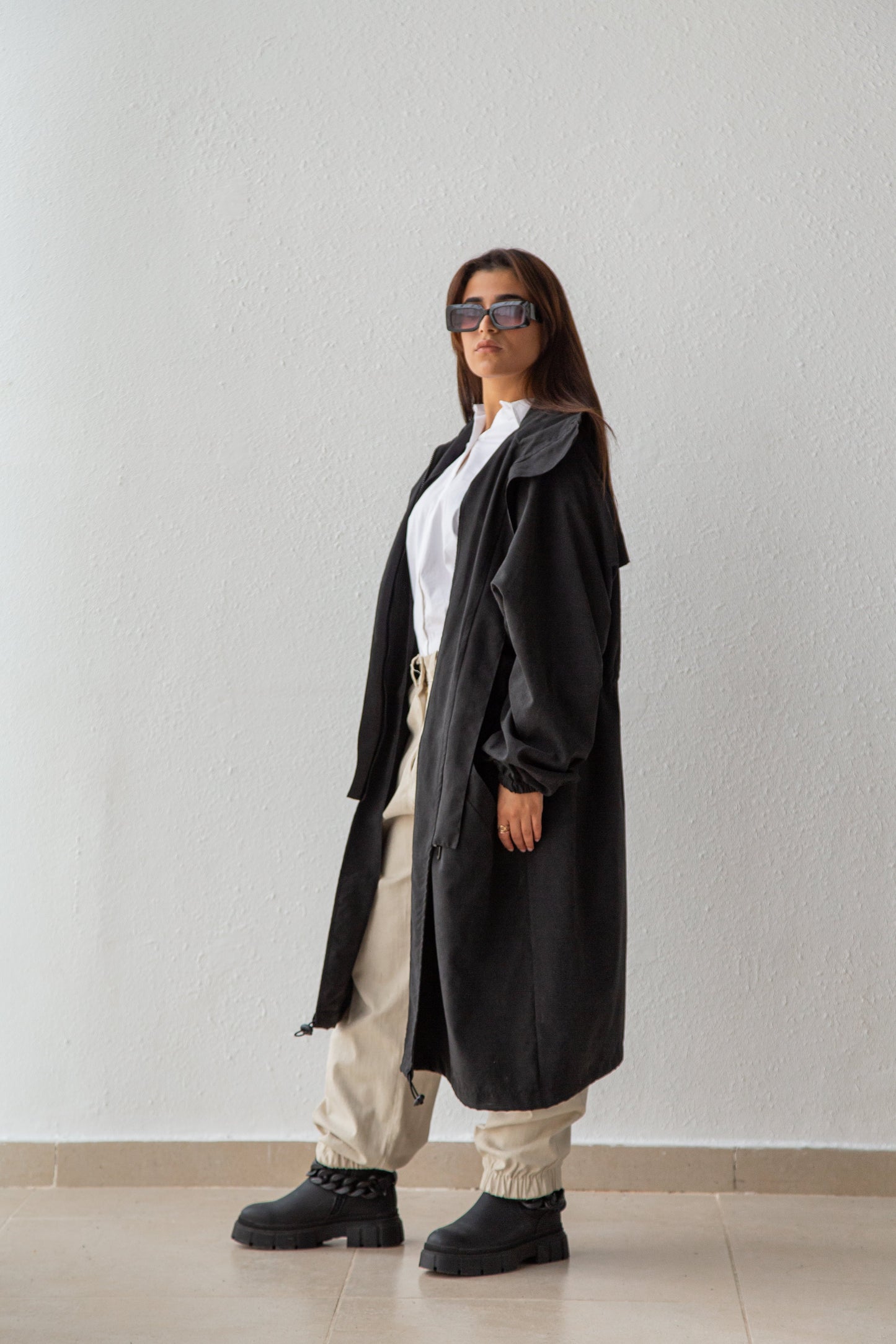 Oversized parka coat