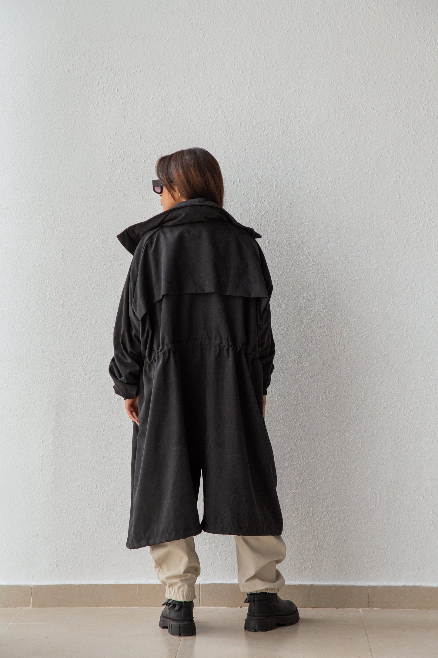 Oversized parka coat