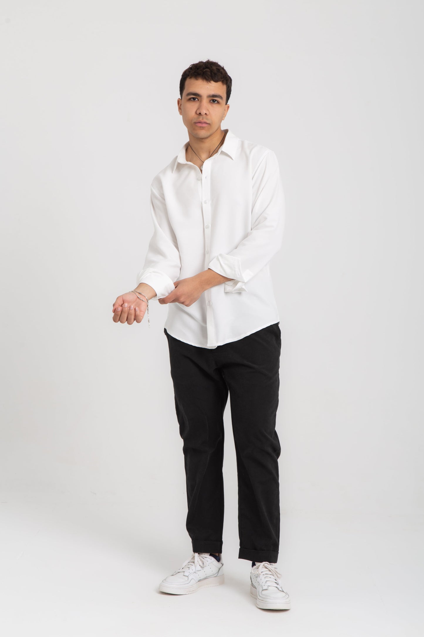 Long sleeves casual light cotton shirt