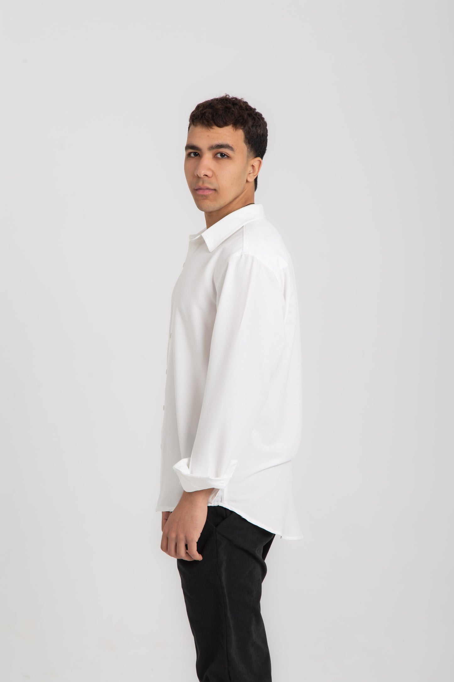 Long sleeves casual light cotton shirt