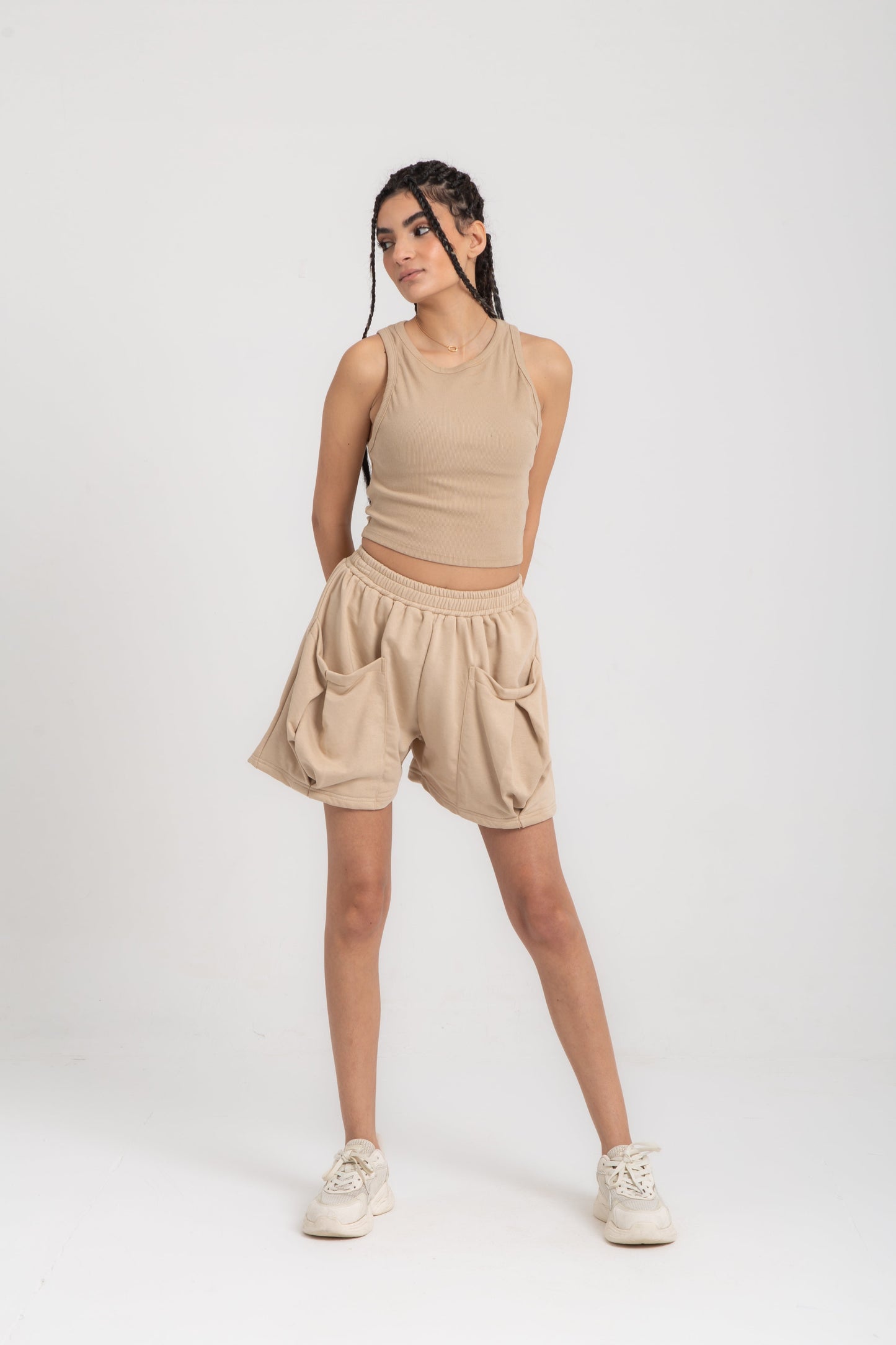 Cotton cargo shorts