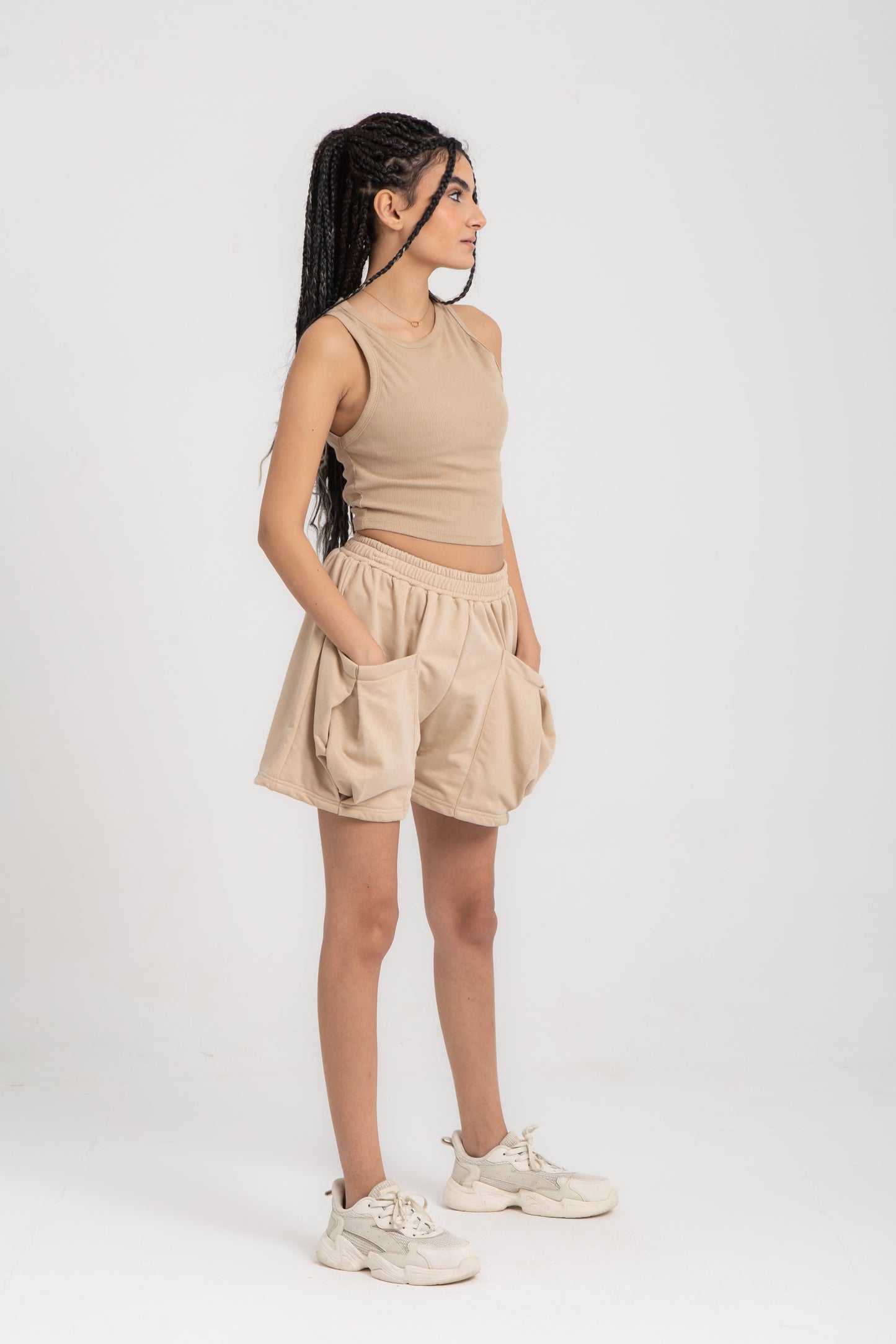 Cotton cargo shorts