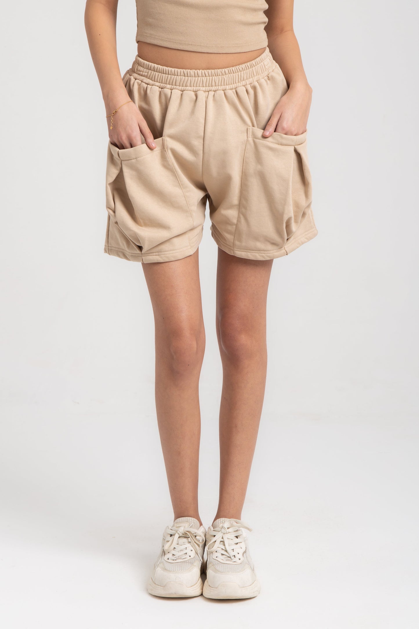 Cotton cargo shorts