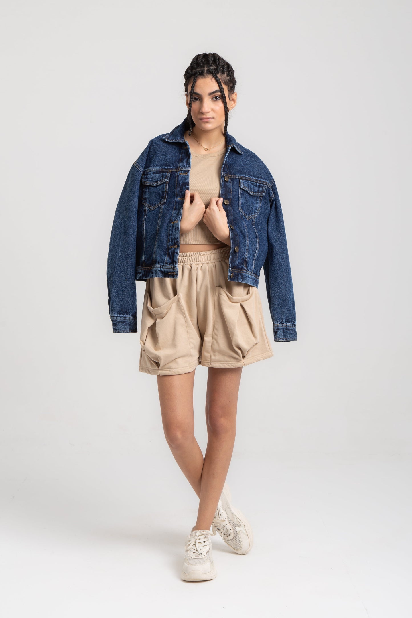 Oversized jeans jacket