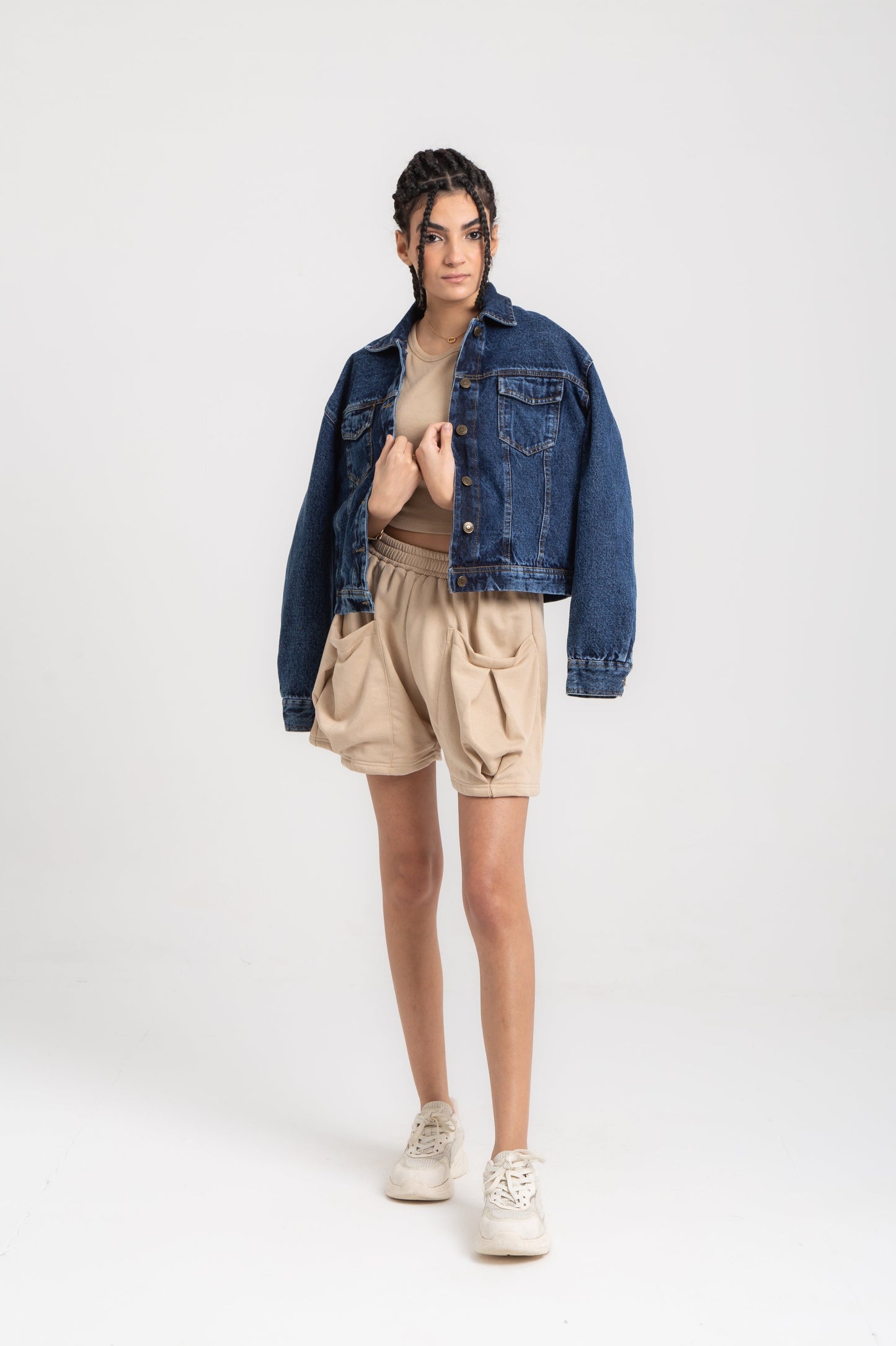 Oversized jeans jacket