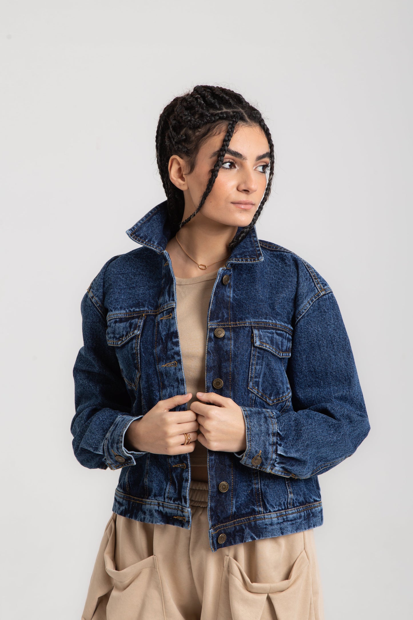 Oversized jeans jacket