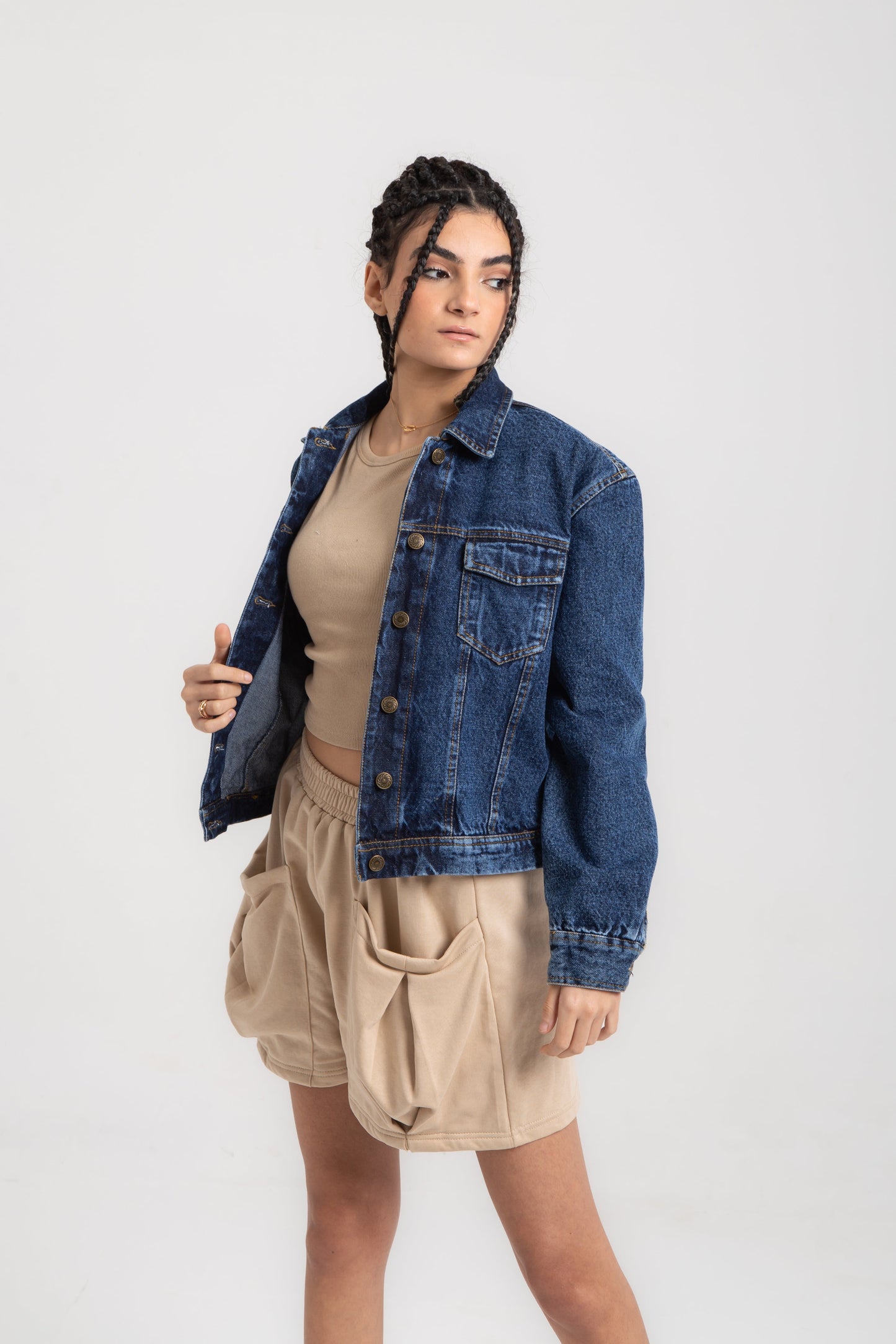 Oversized jeans jacket