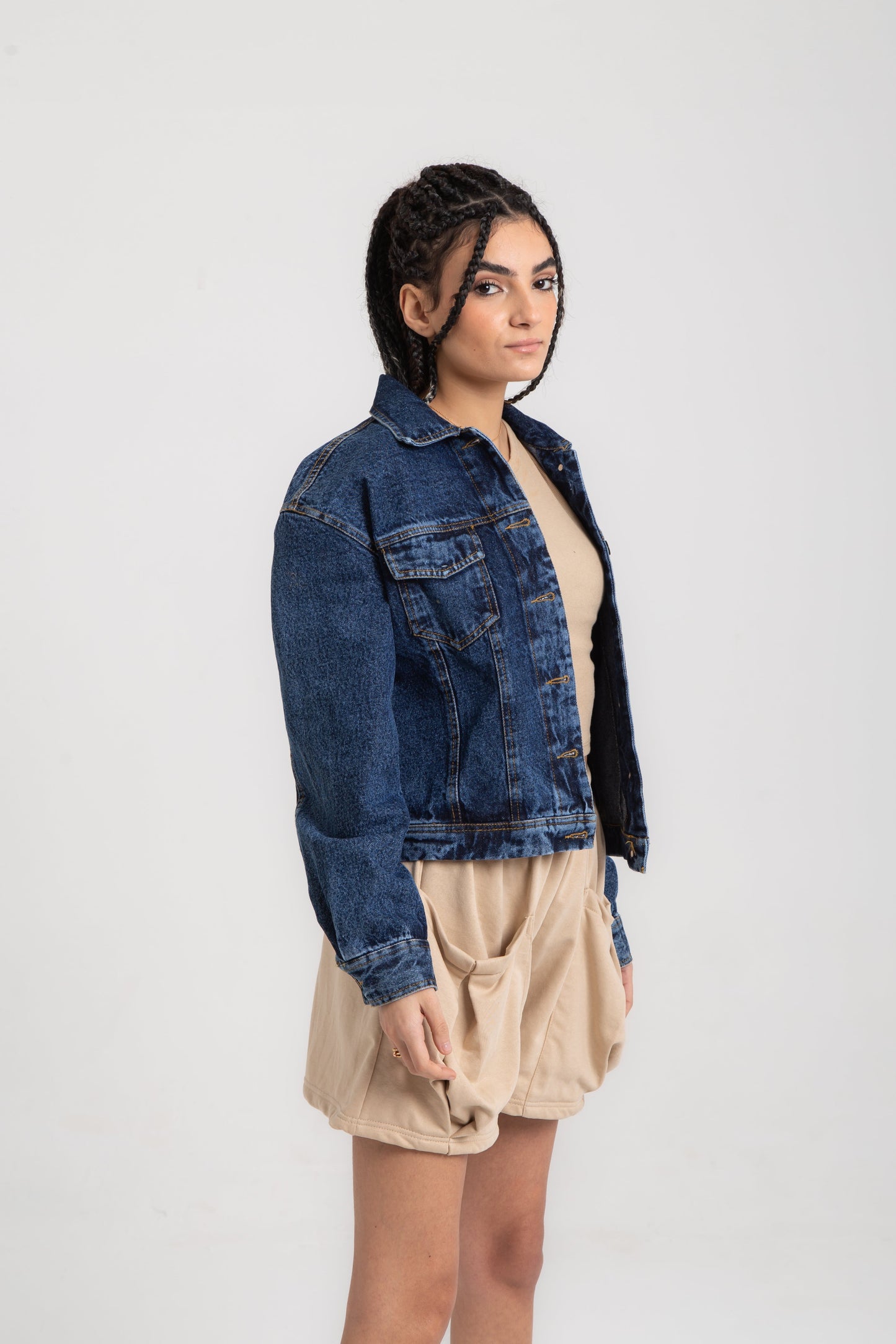 Oversized jeans jacket