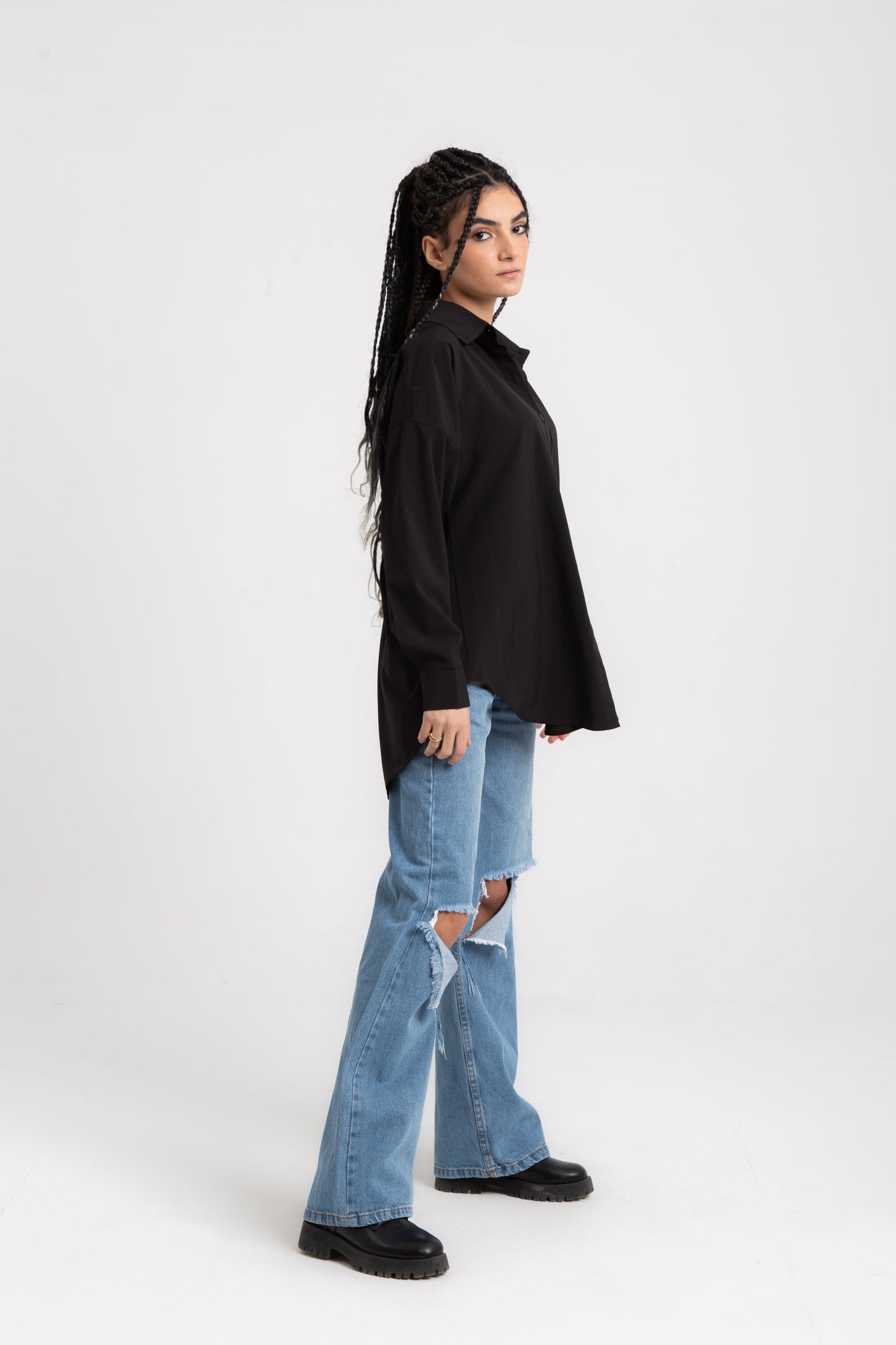 Basic oversized shirt (soft fabric)