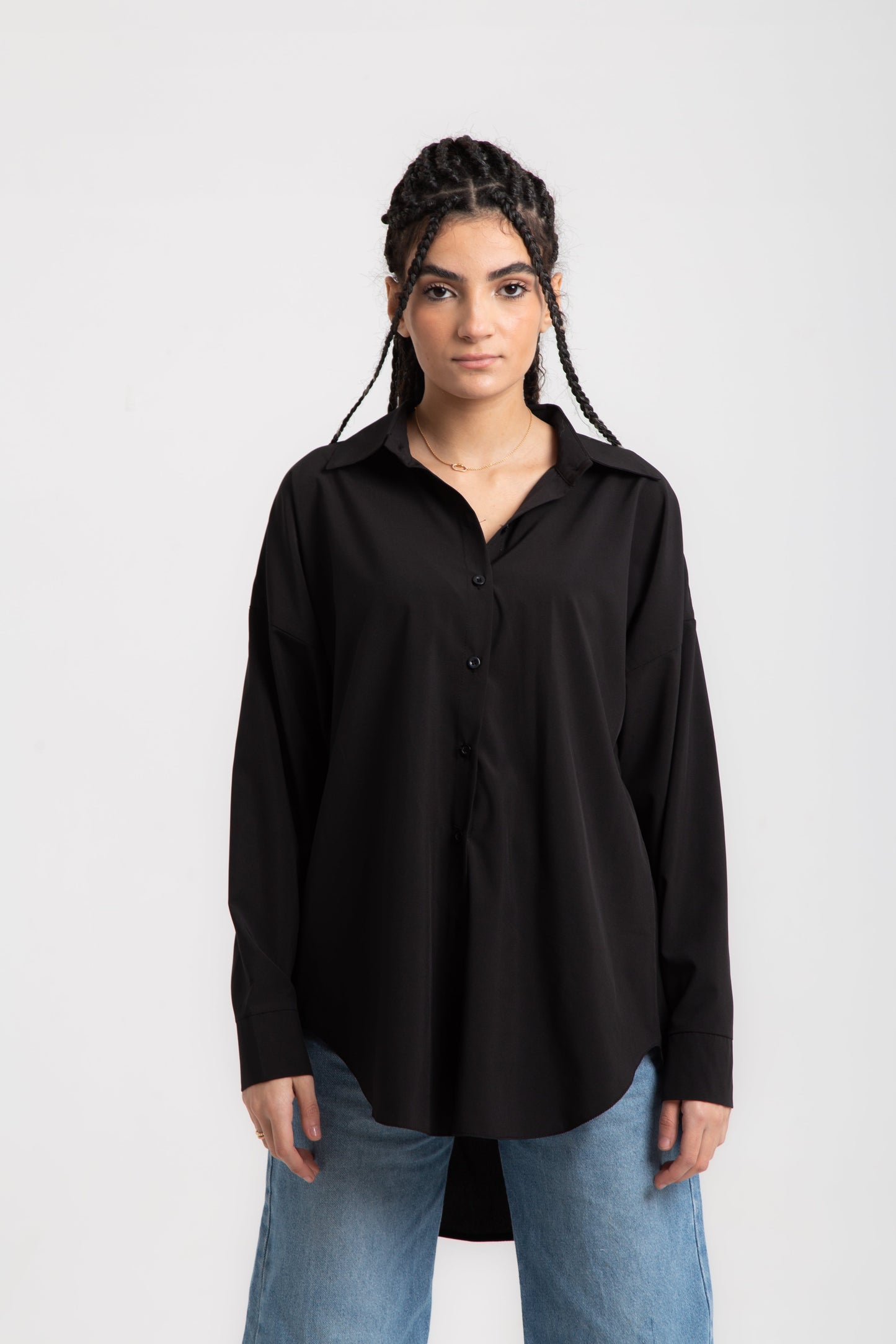Basic oversized shirt (soft fabric)