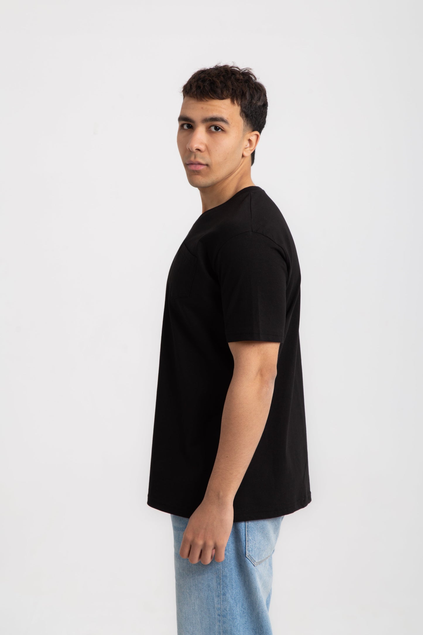 Basic cotton V neck T- shirt