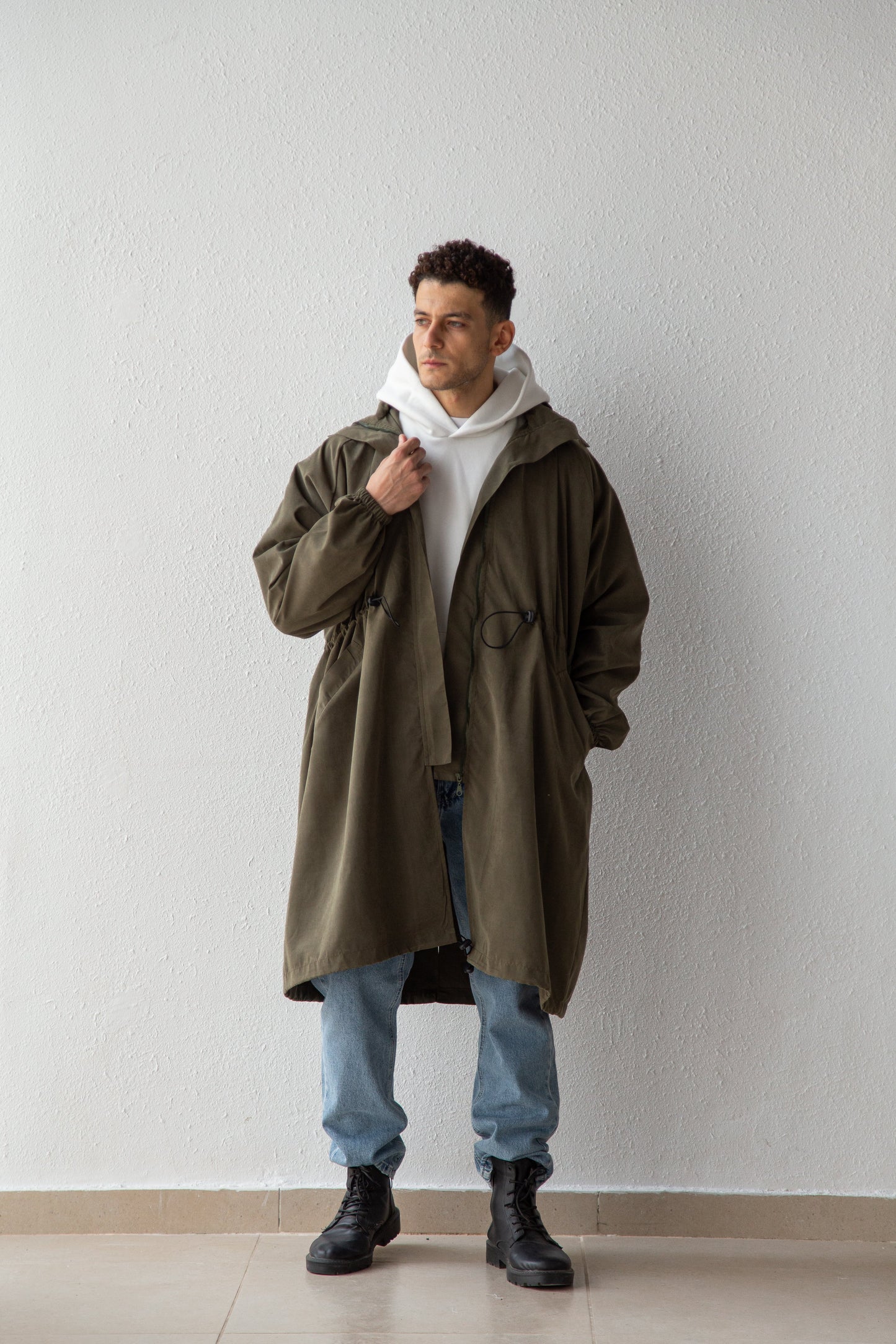 Oversized parka coat
