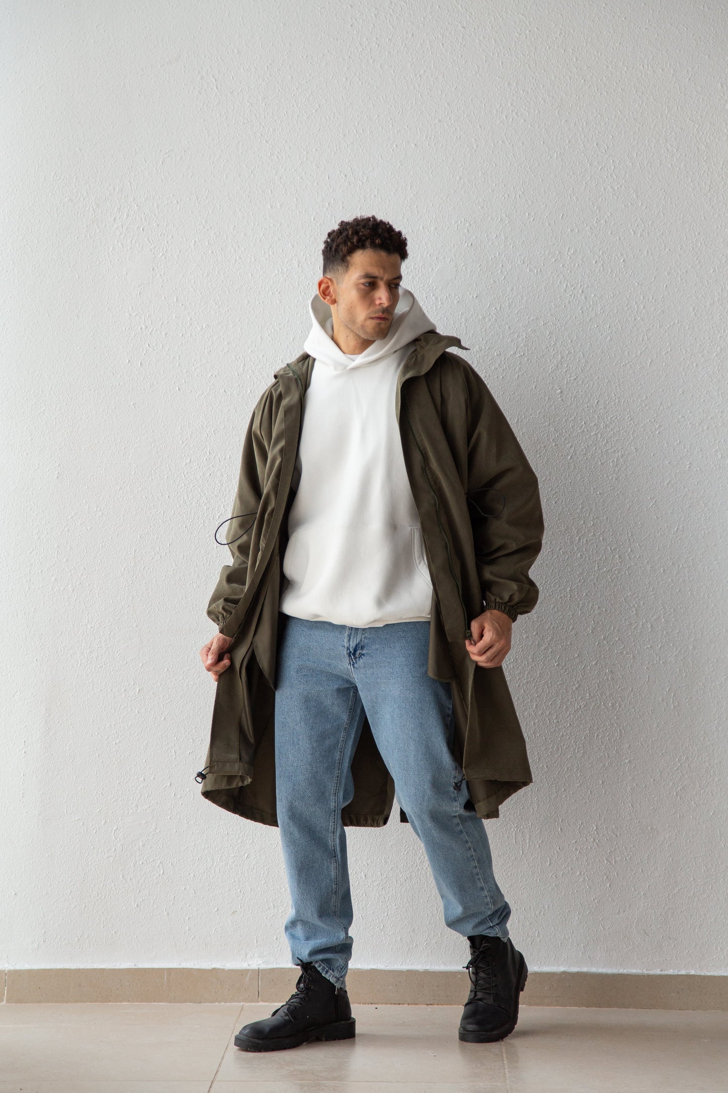 Oversized parka coat