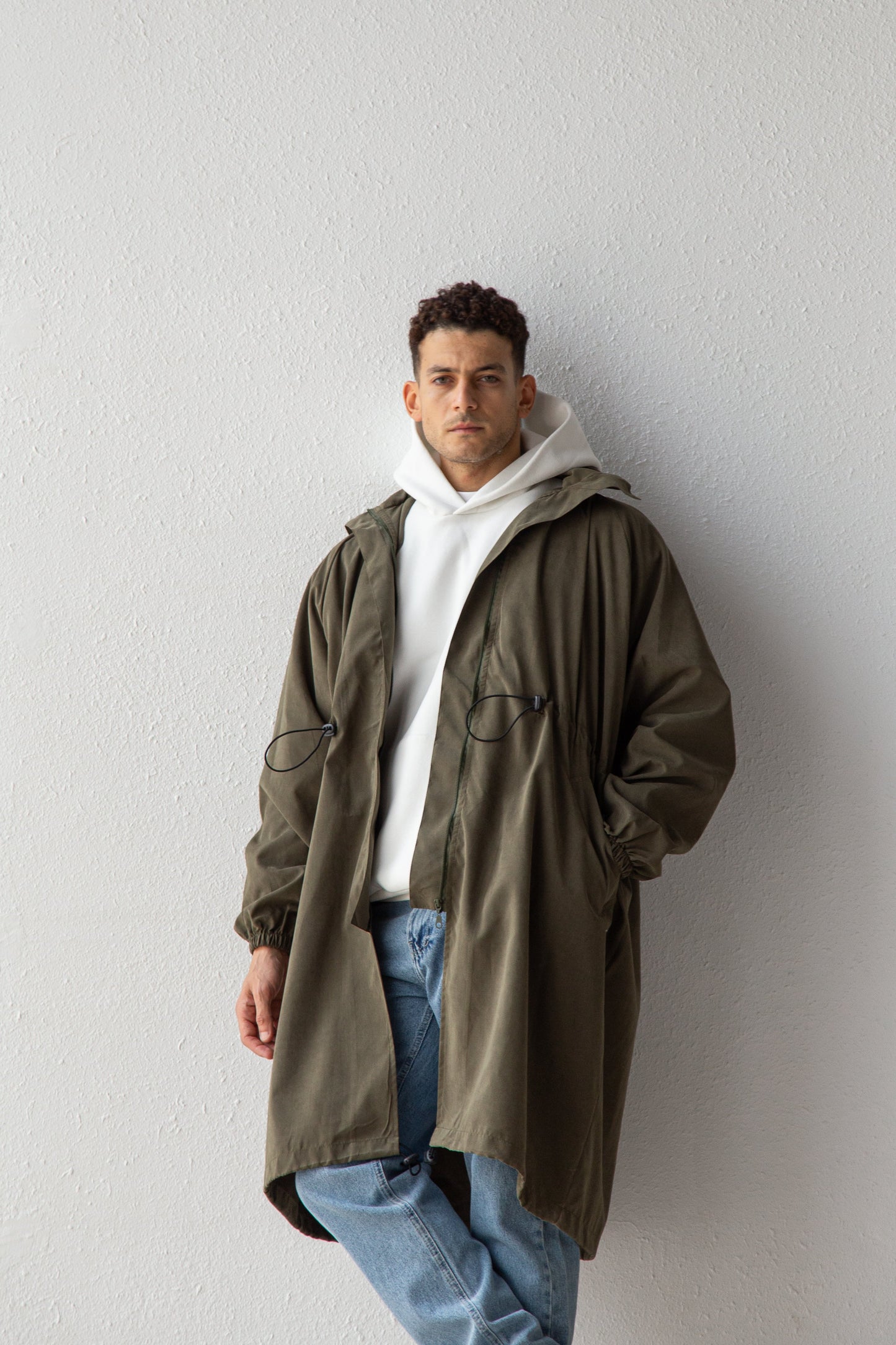 Oversized parka coat