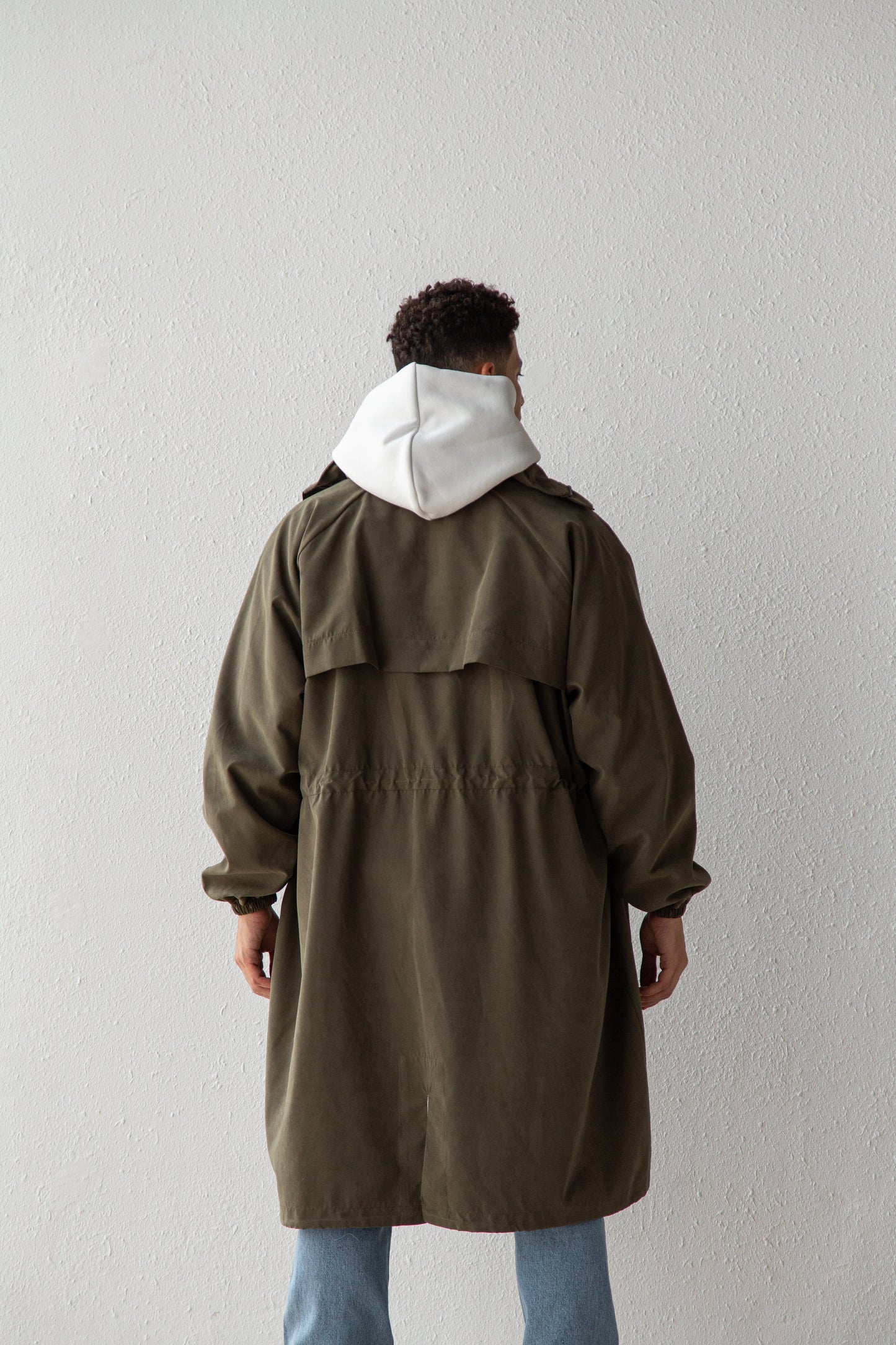 Oversized parka coat