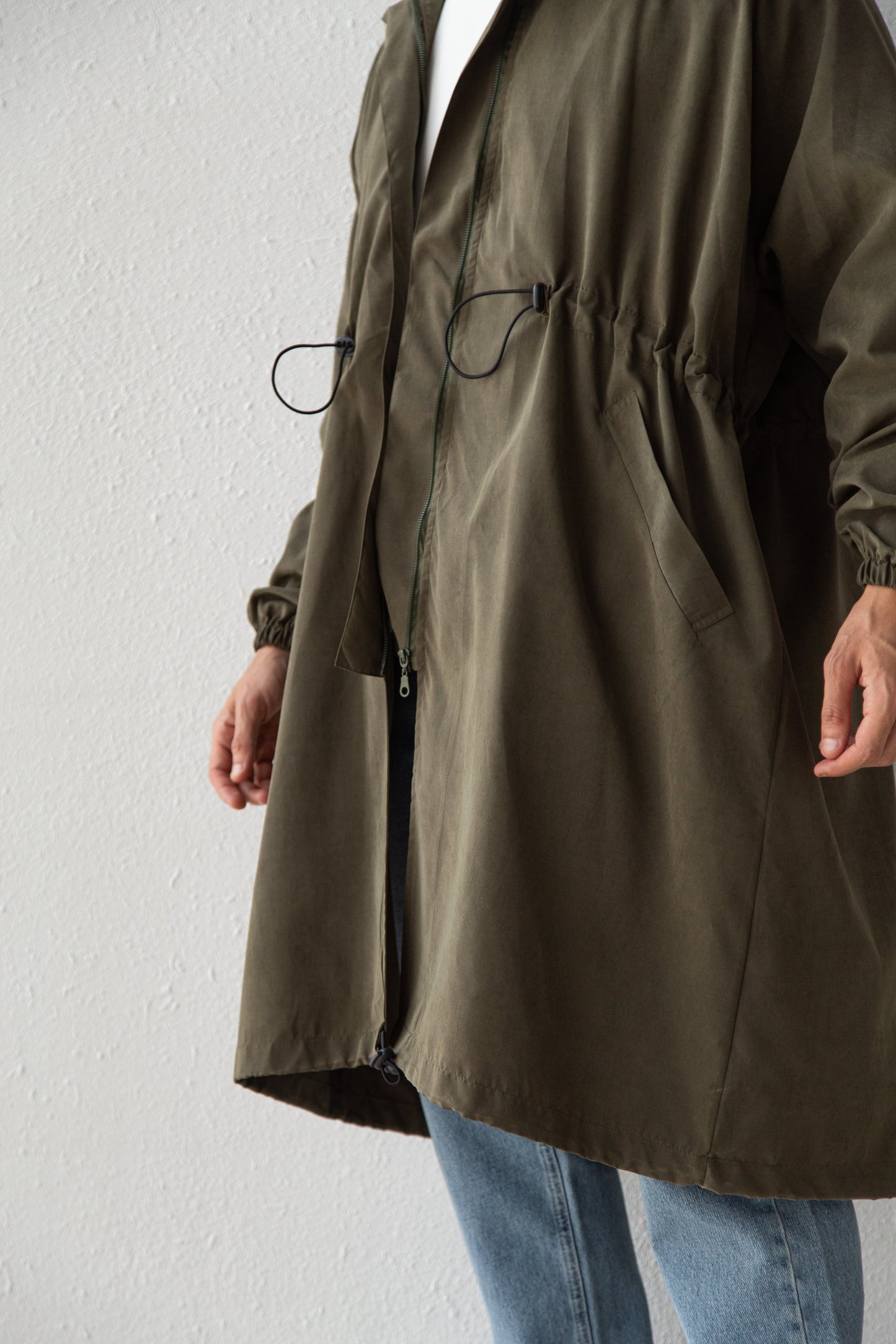 Oversized parka coat