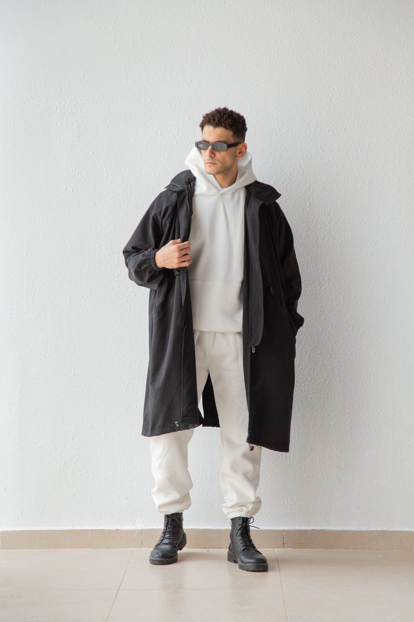 Oversized parka coat