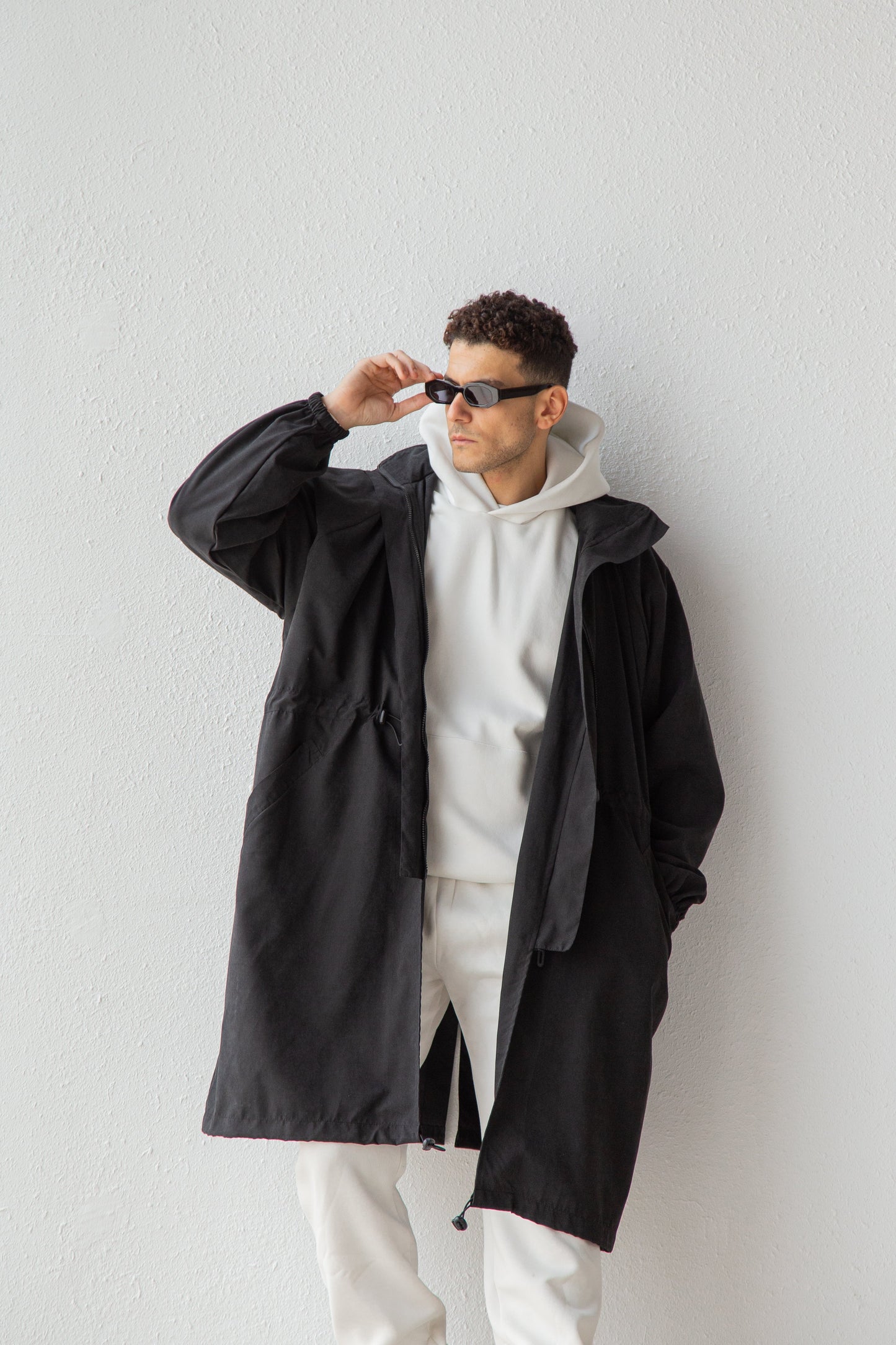 Oversized parka coat