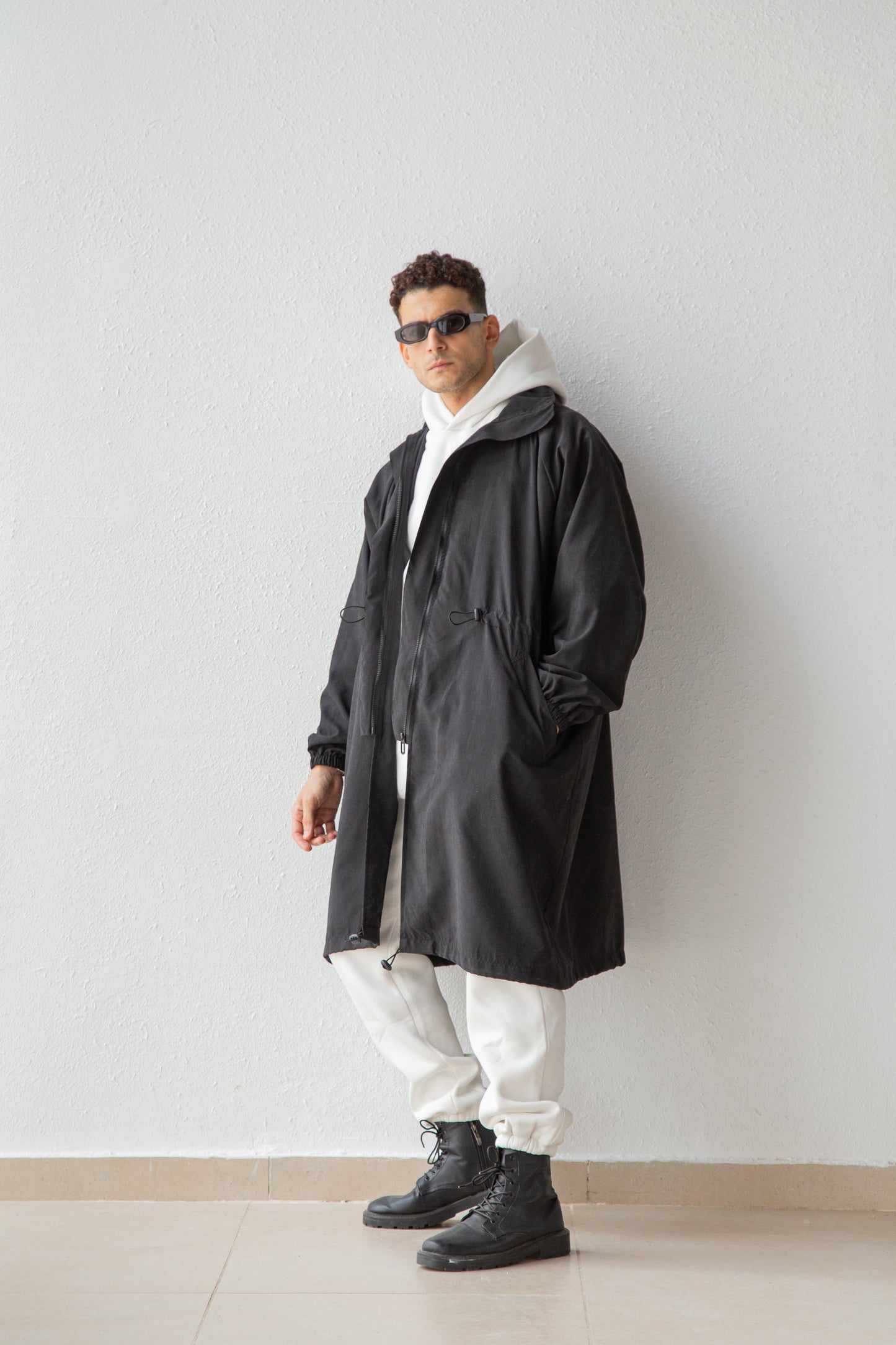 Oversized parka coat