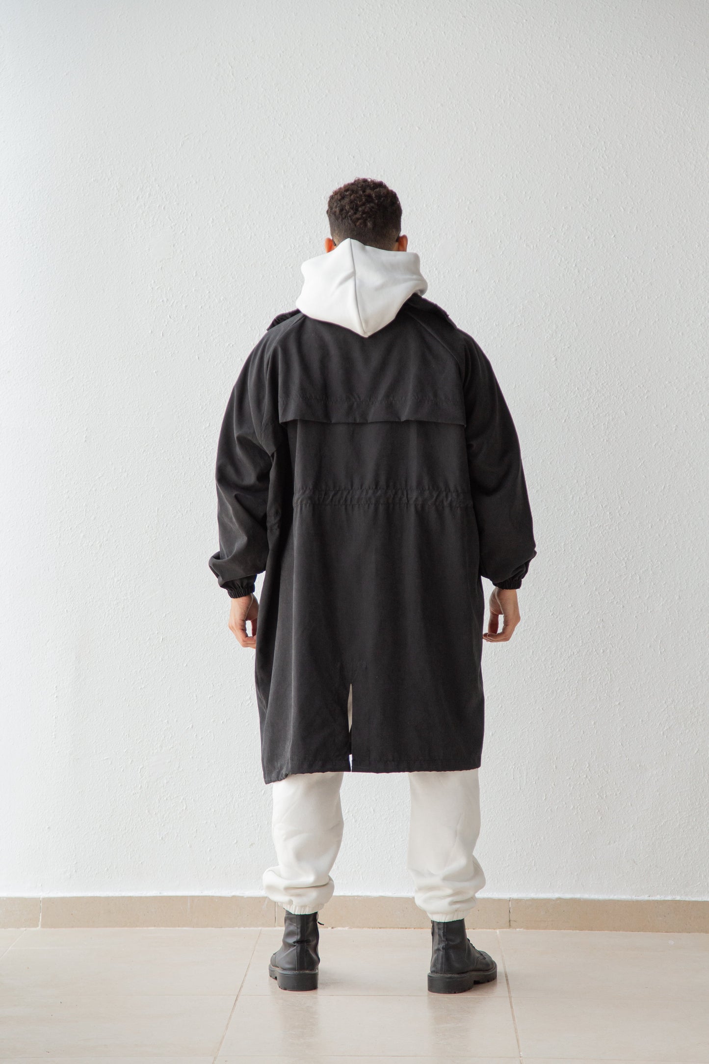 Oversized parka coat