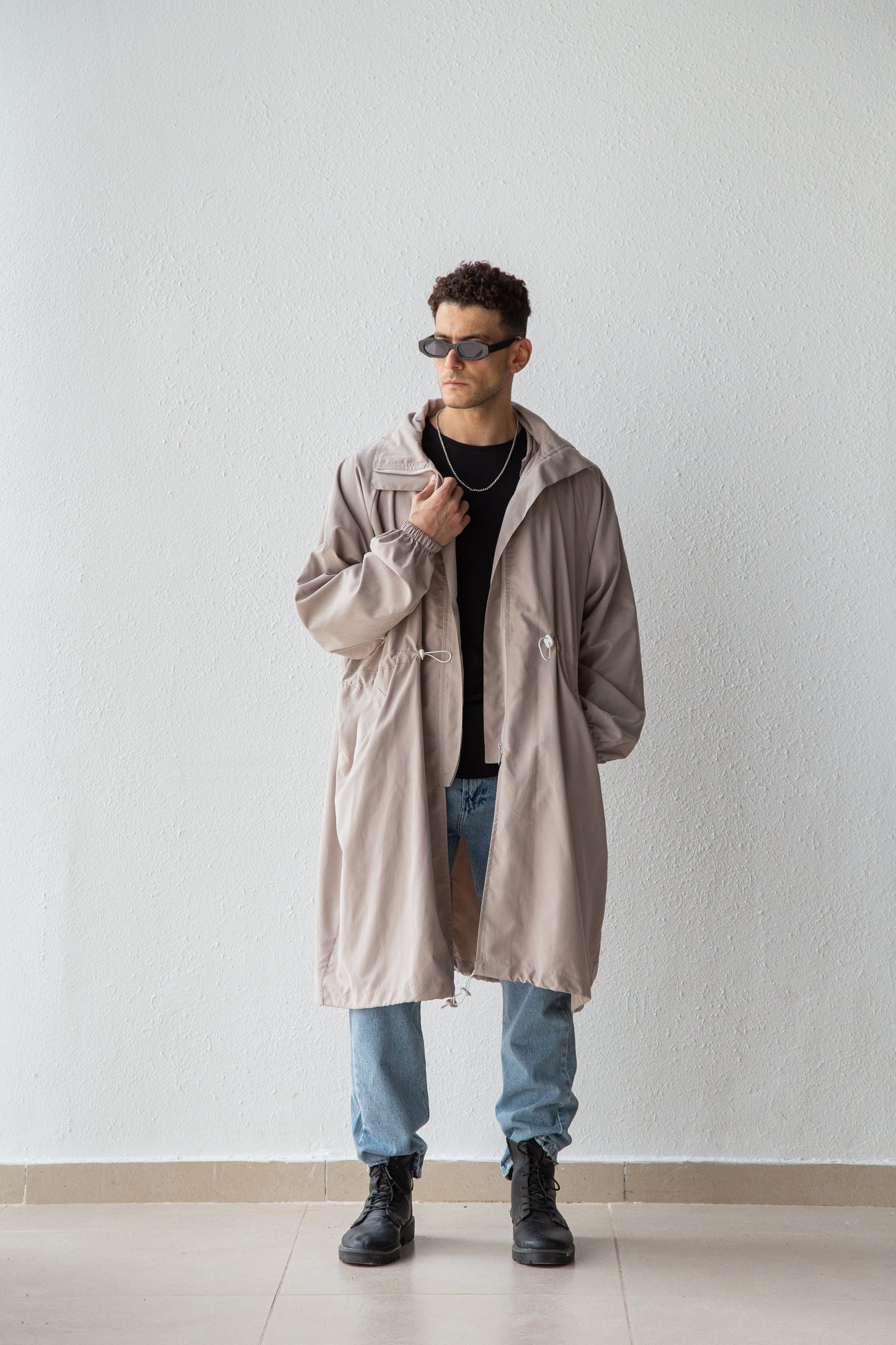 Oversized parka coat