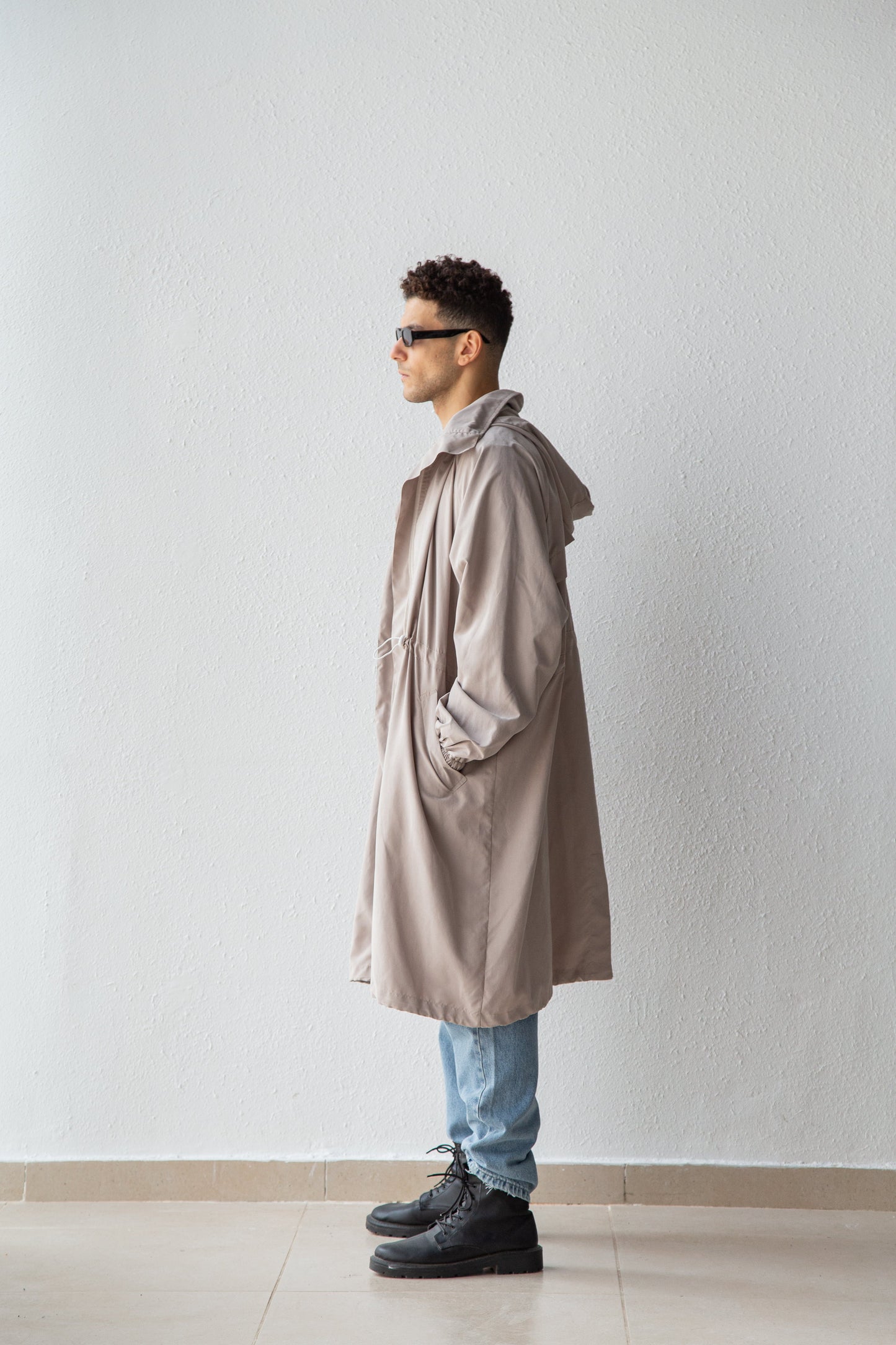 Oversized parka coat