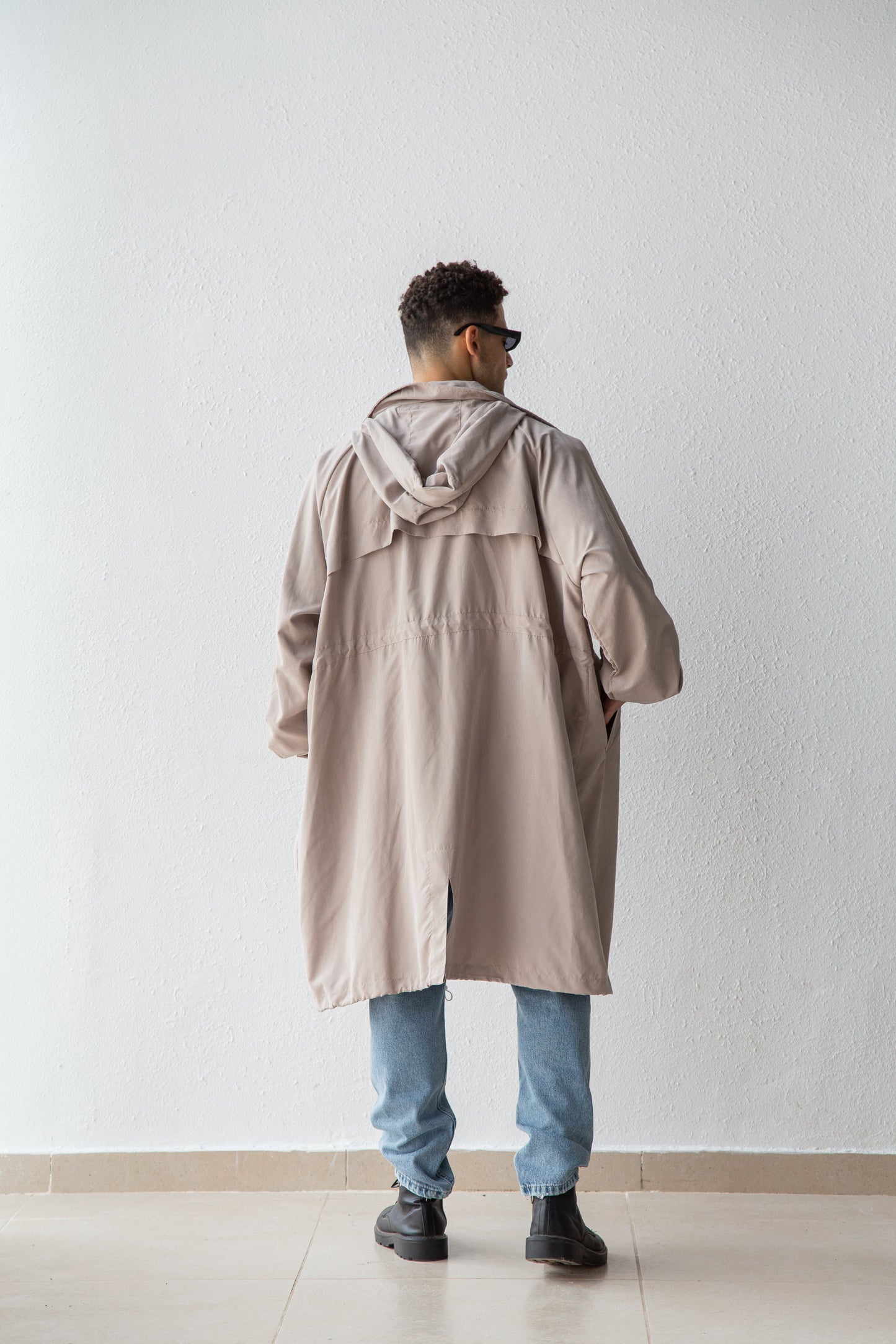 Oversized parka coat
