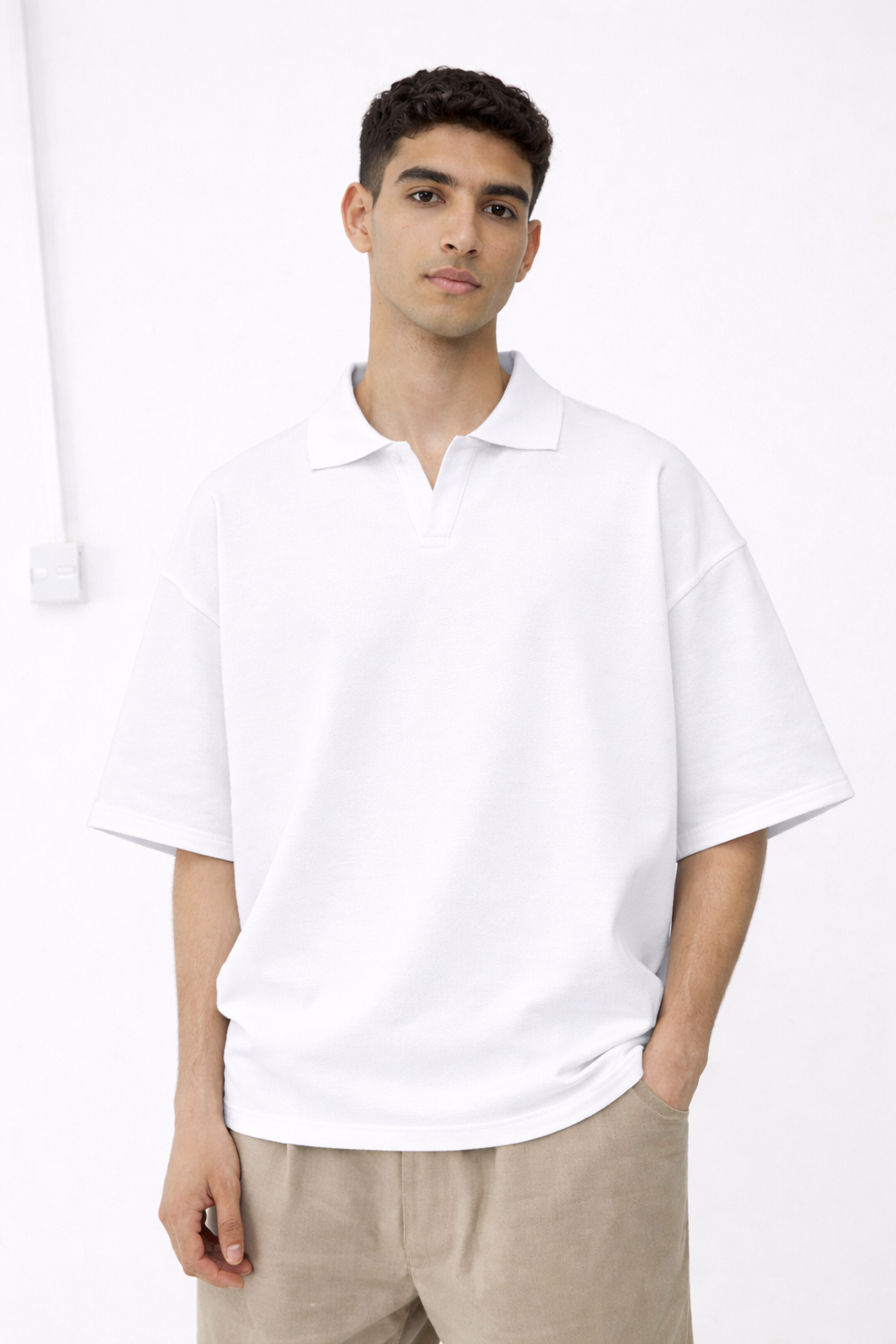 Boxy fit polo shirt