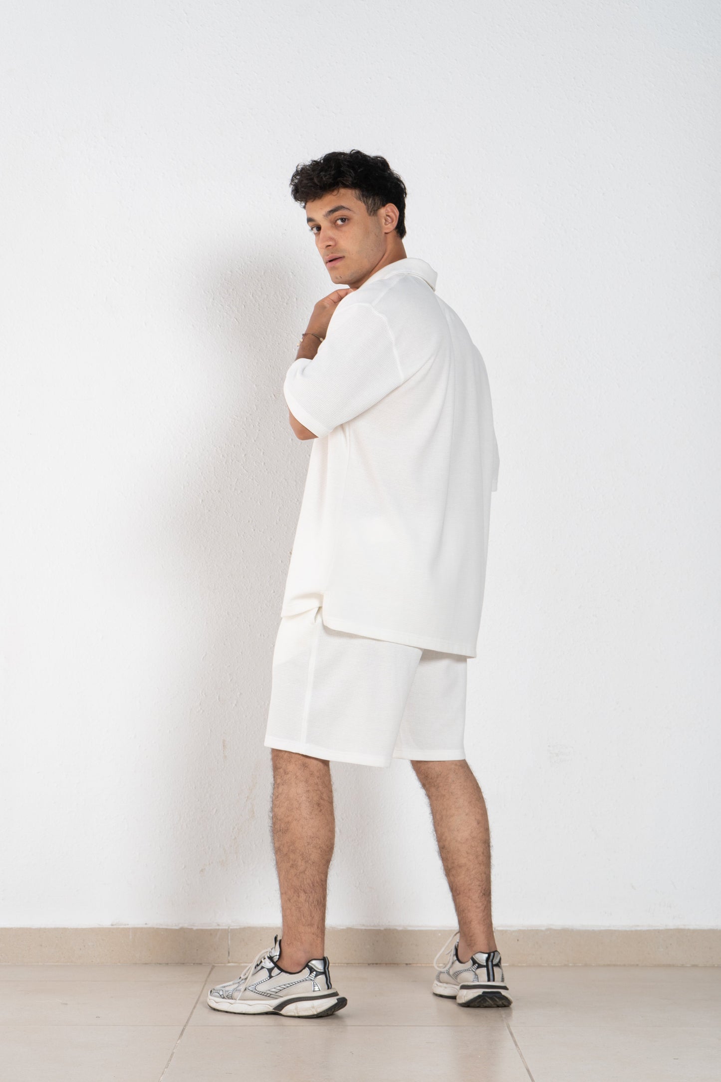 Cotton oversized polo t shirt