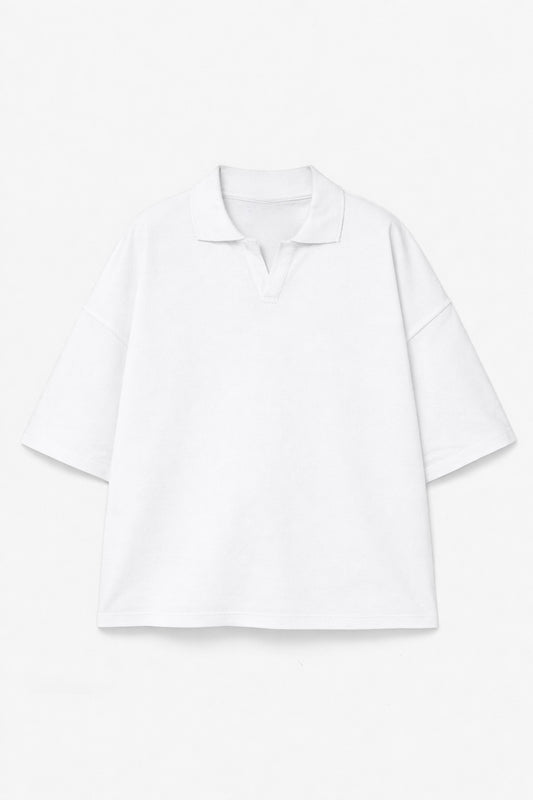 Boxy fit polo shirt