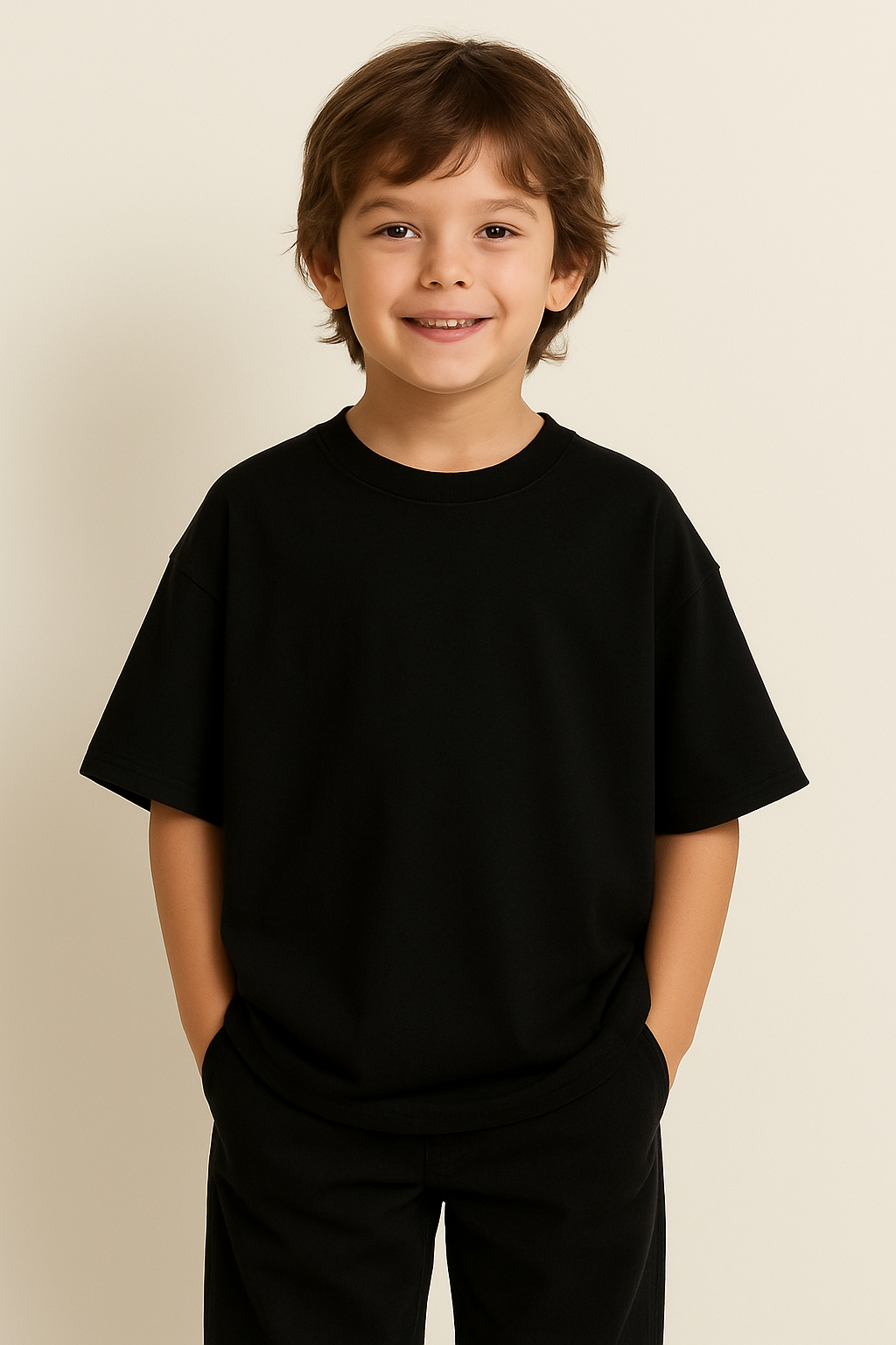 Cotton oversized kids t shirt