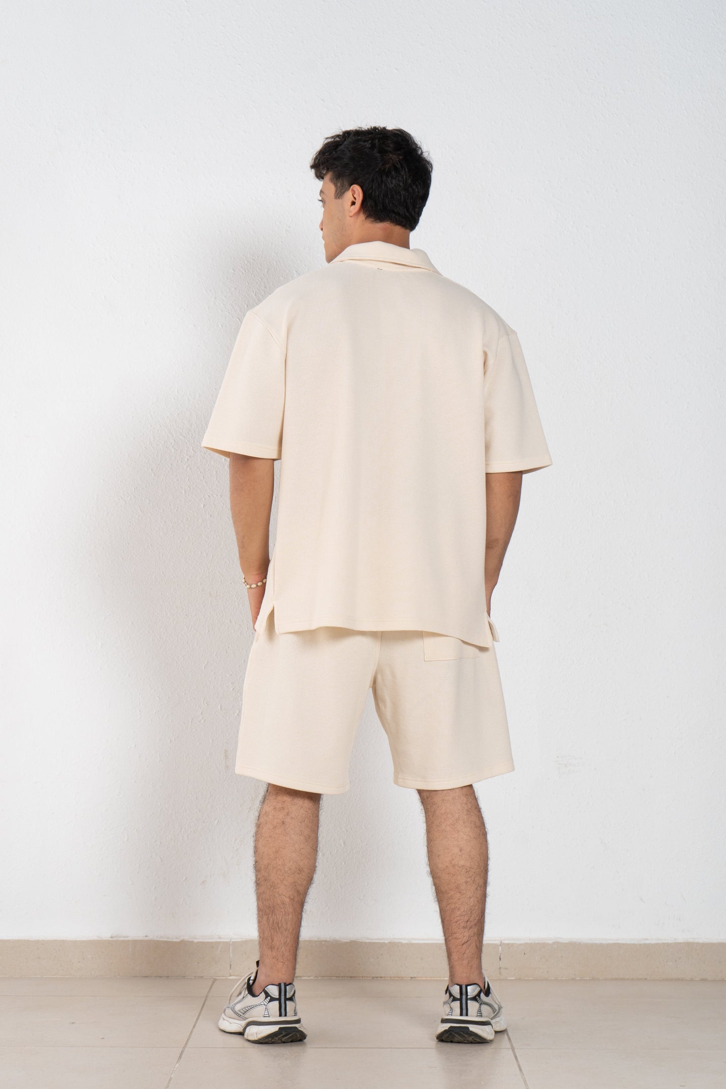 Cotton oversized polo t shirt