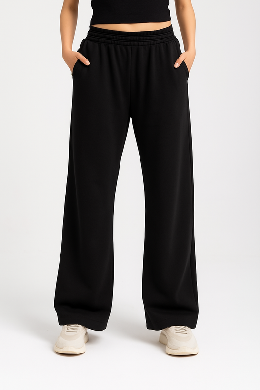 Cotton wide leg pant