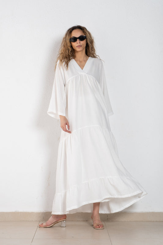 Linen maxi dress